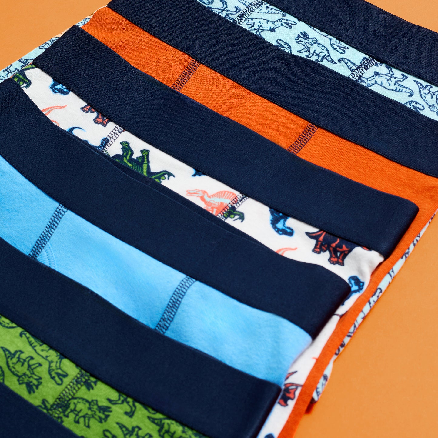 Chomp Squad Pack;@A Boys Cotton Boxer Brief Underwear 6-Pack in Chomp Squad Pack
