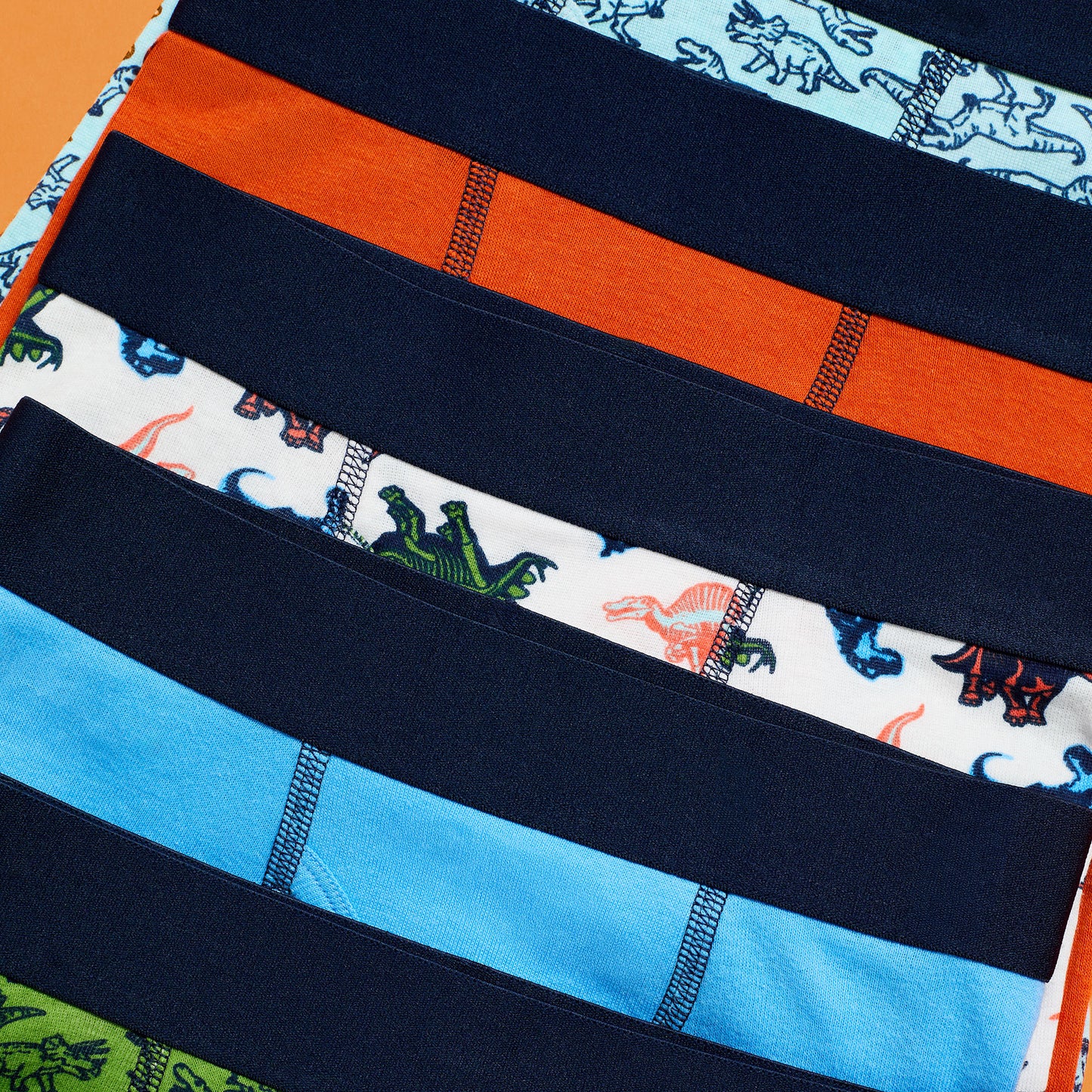 Chomp Squad Pack;@A Boys Cotton Boxer Brief Underwear 6-Pack in Chomp Squad Pack