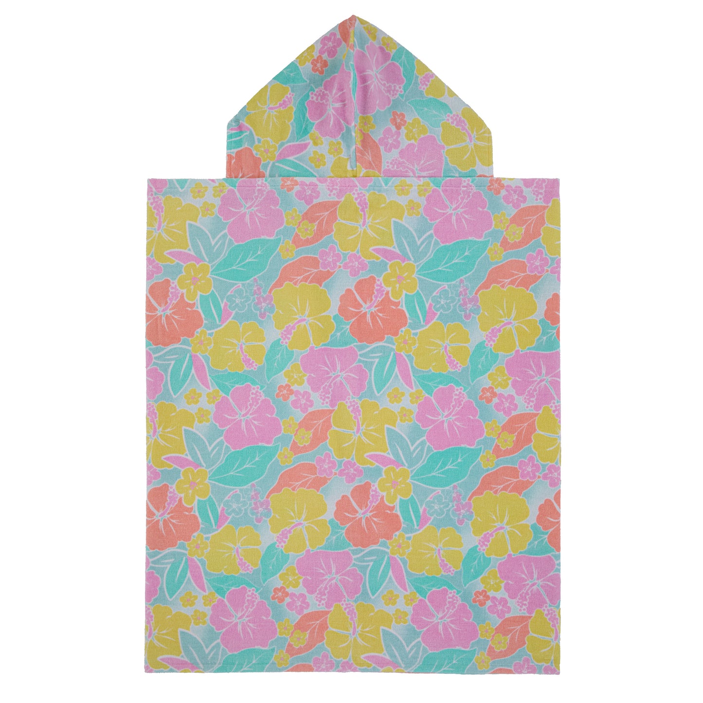 Tutti Frutti Flamingo;@A Character Hooded Towels in Tutti Frutti Flamingo