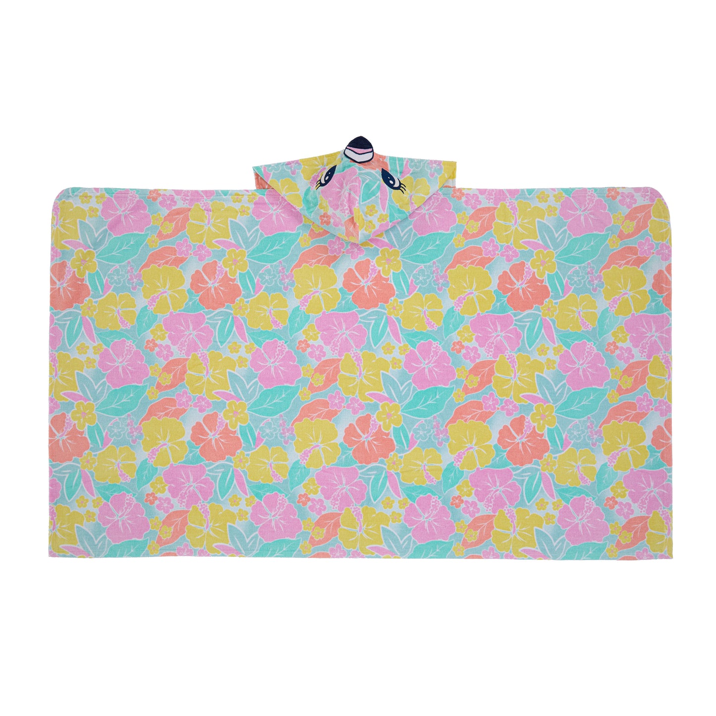 Tutti Frutti Flamingo;@A Character Hooded Towels in Tutti Frutti Flamingo