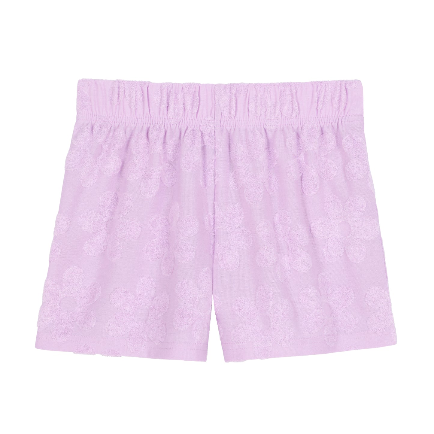 Petal Pop Lavender;@A Girls' Terry Short Set in Petal Pop Lavender