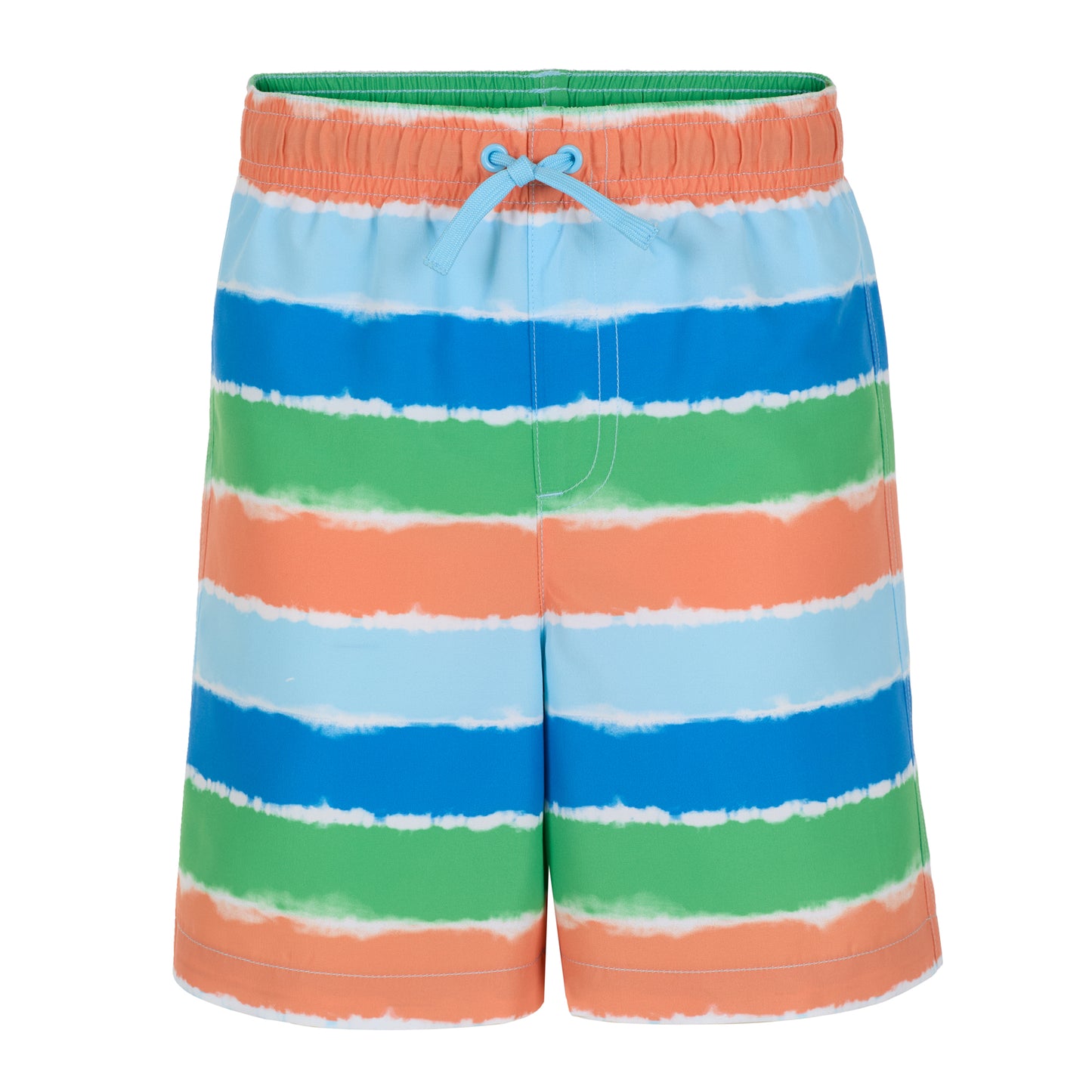 Ride the Wild Stripe;@A Boys' Short Sleeve Rashguard Set in Ride the Wild Stripe