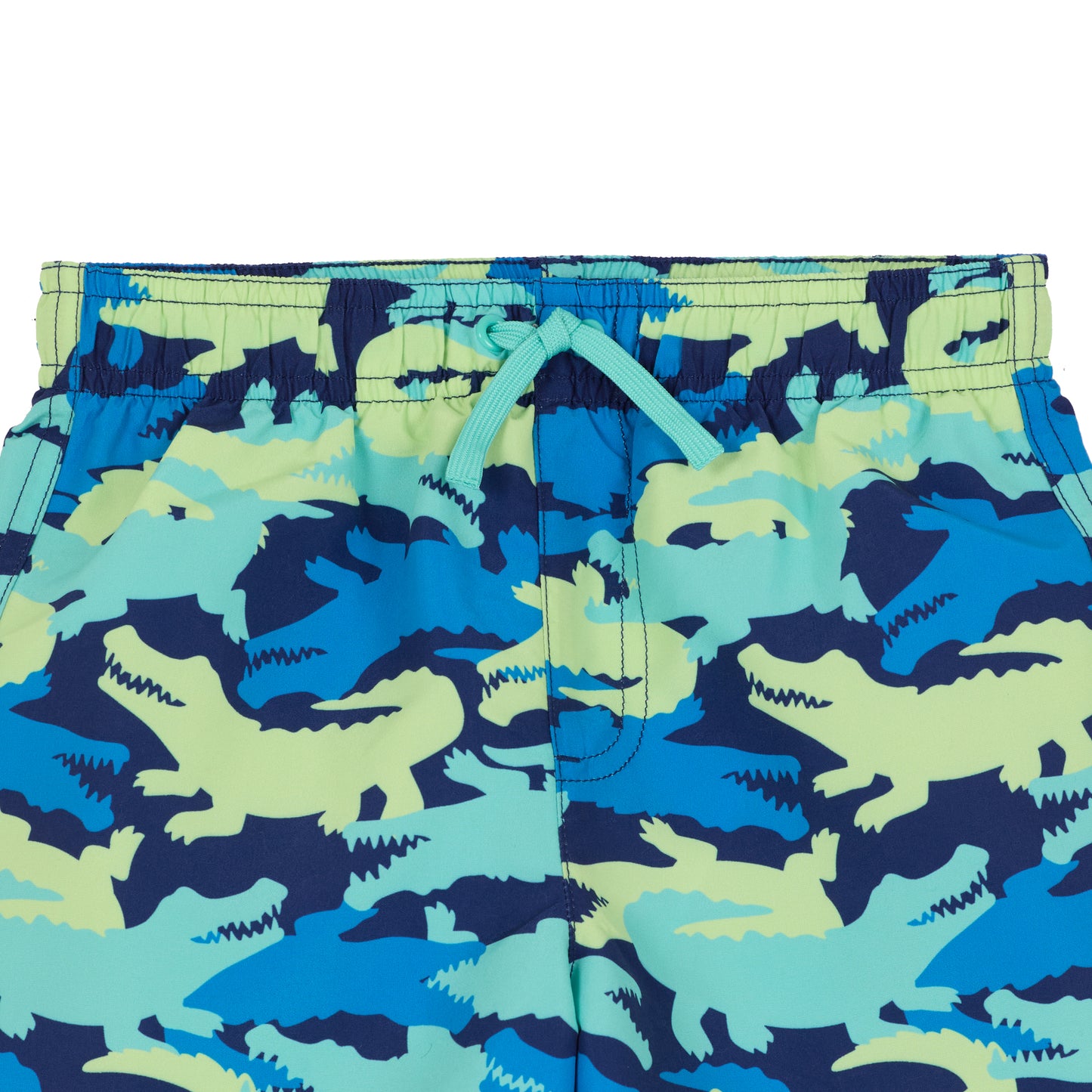 Gator Splash Camo;@A Boys' Short Sleeve Rashguard Set in Gator Splash Camo