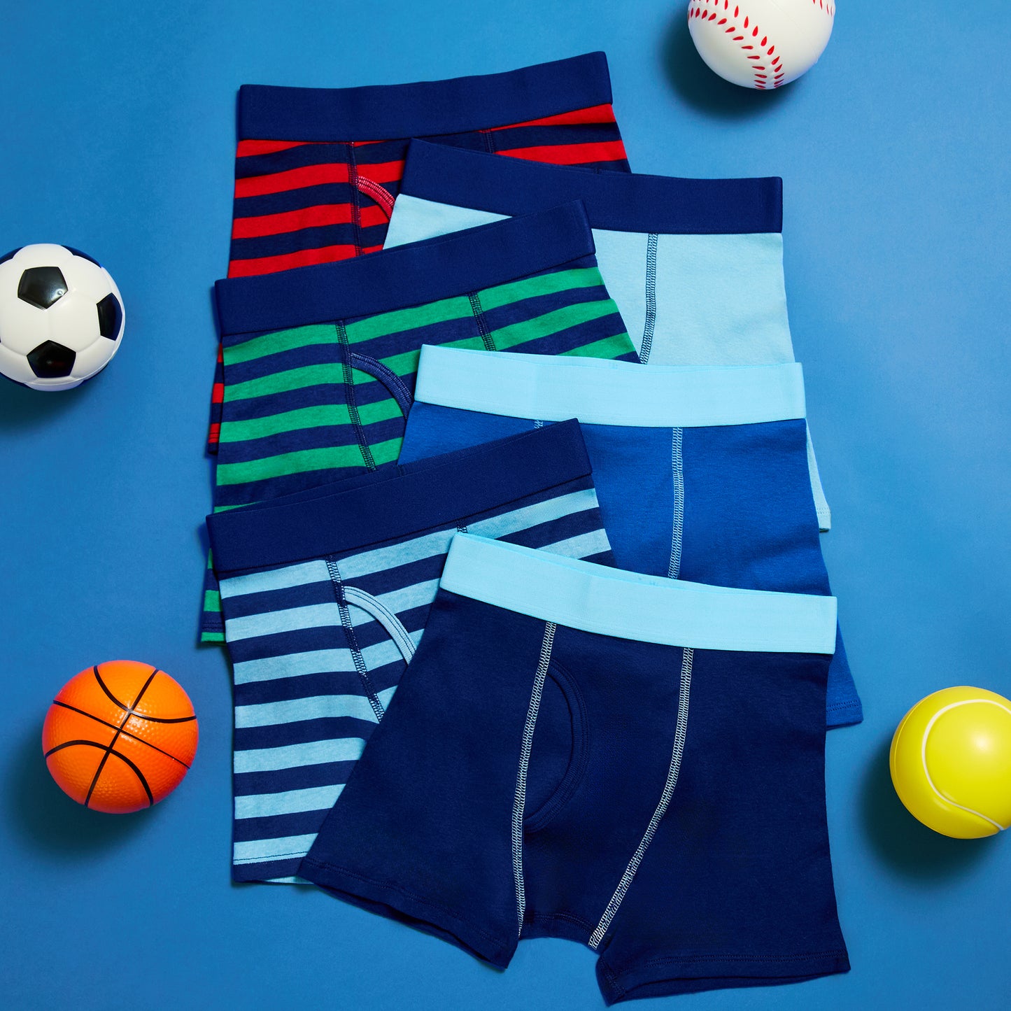 Sport Mode Pack;@A Boys Cotton Boxer Brief Underwear 6-Pack in Sport Mode Pack