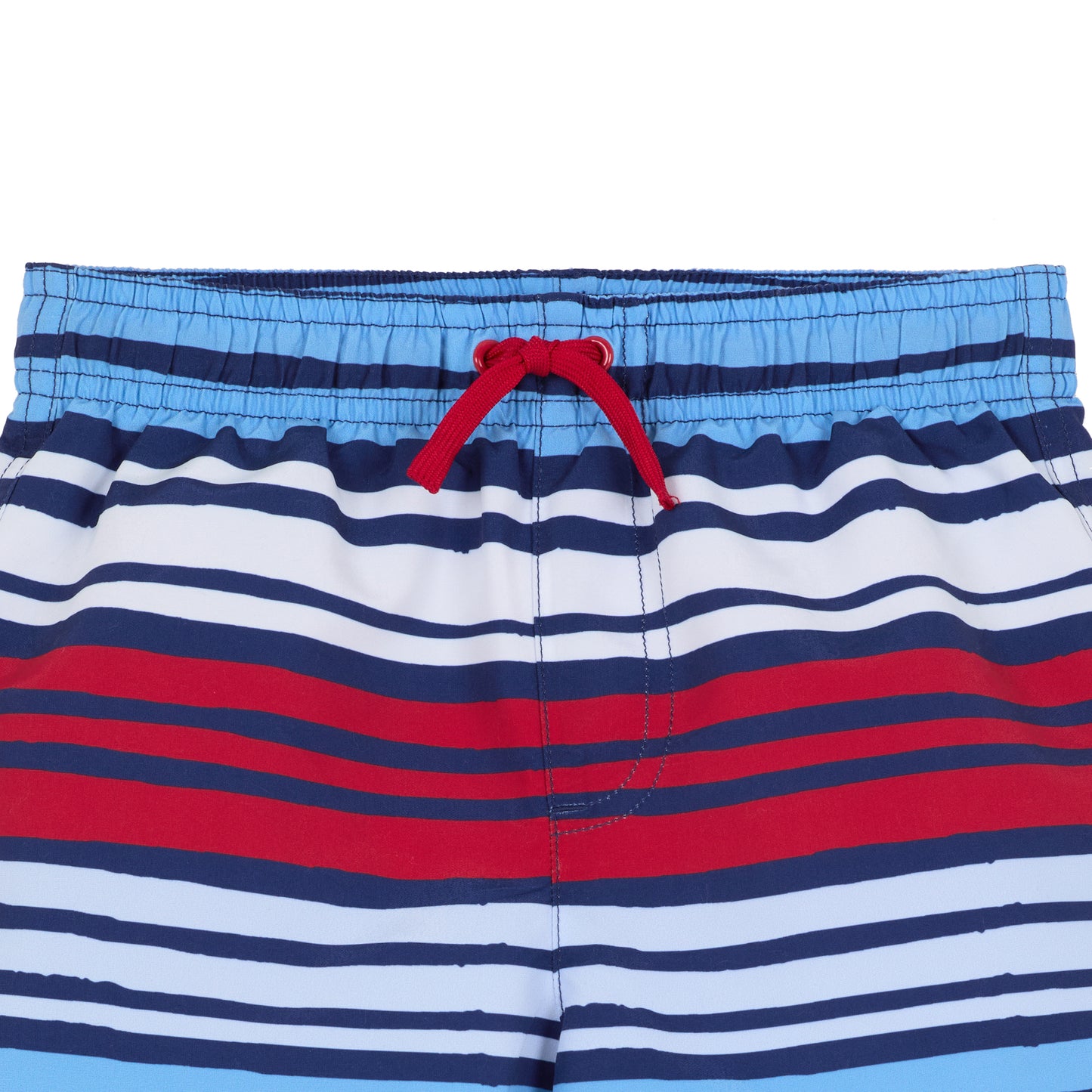 Set Sail Stripe;@A Boys' Short Sleeve Rashguard Set in Set Sail Stripe