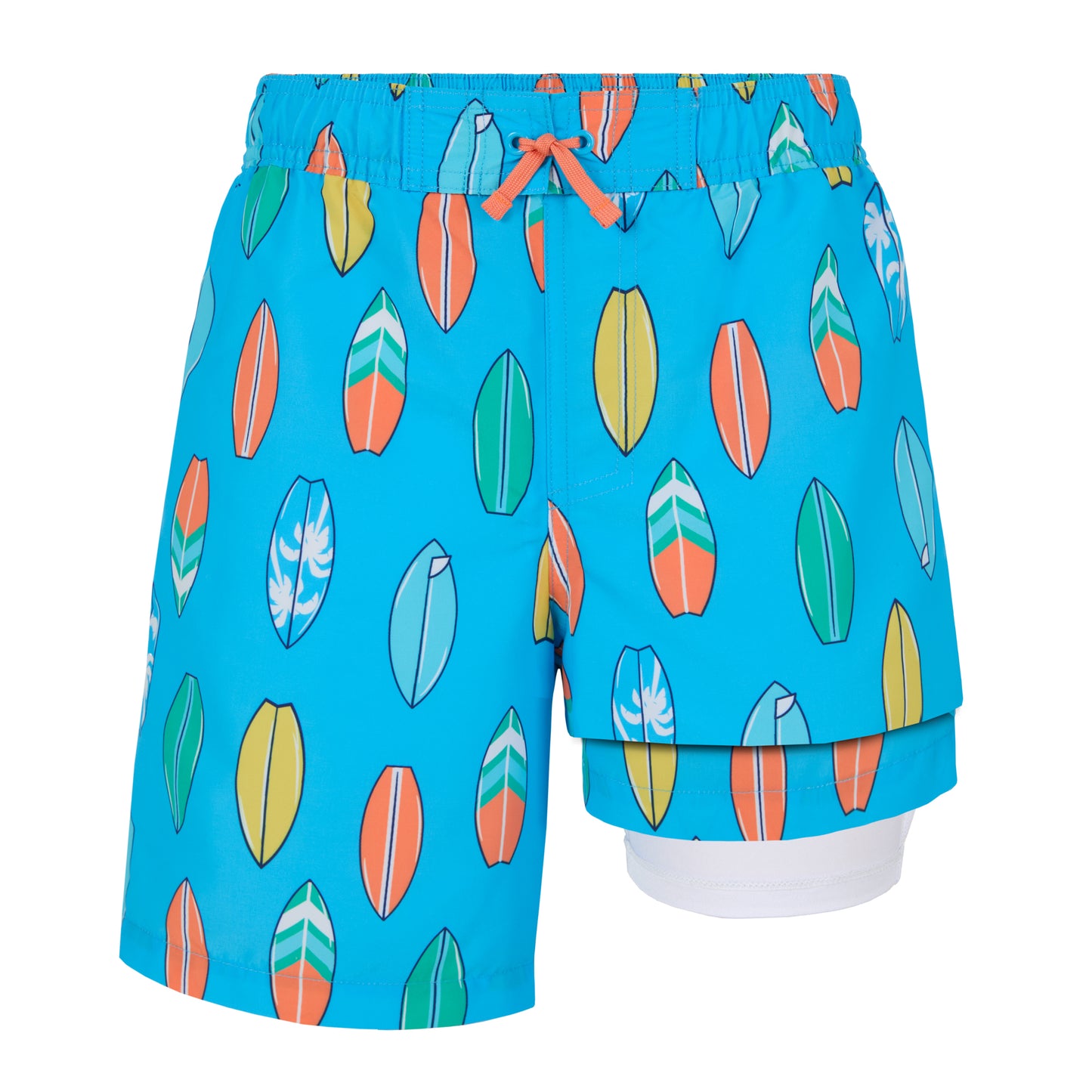 Beach Rider Blue;@A Long Sleeve Rashguard Set in Beach Rider Blue