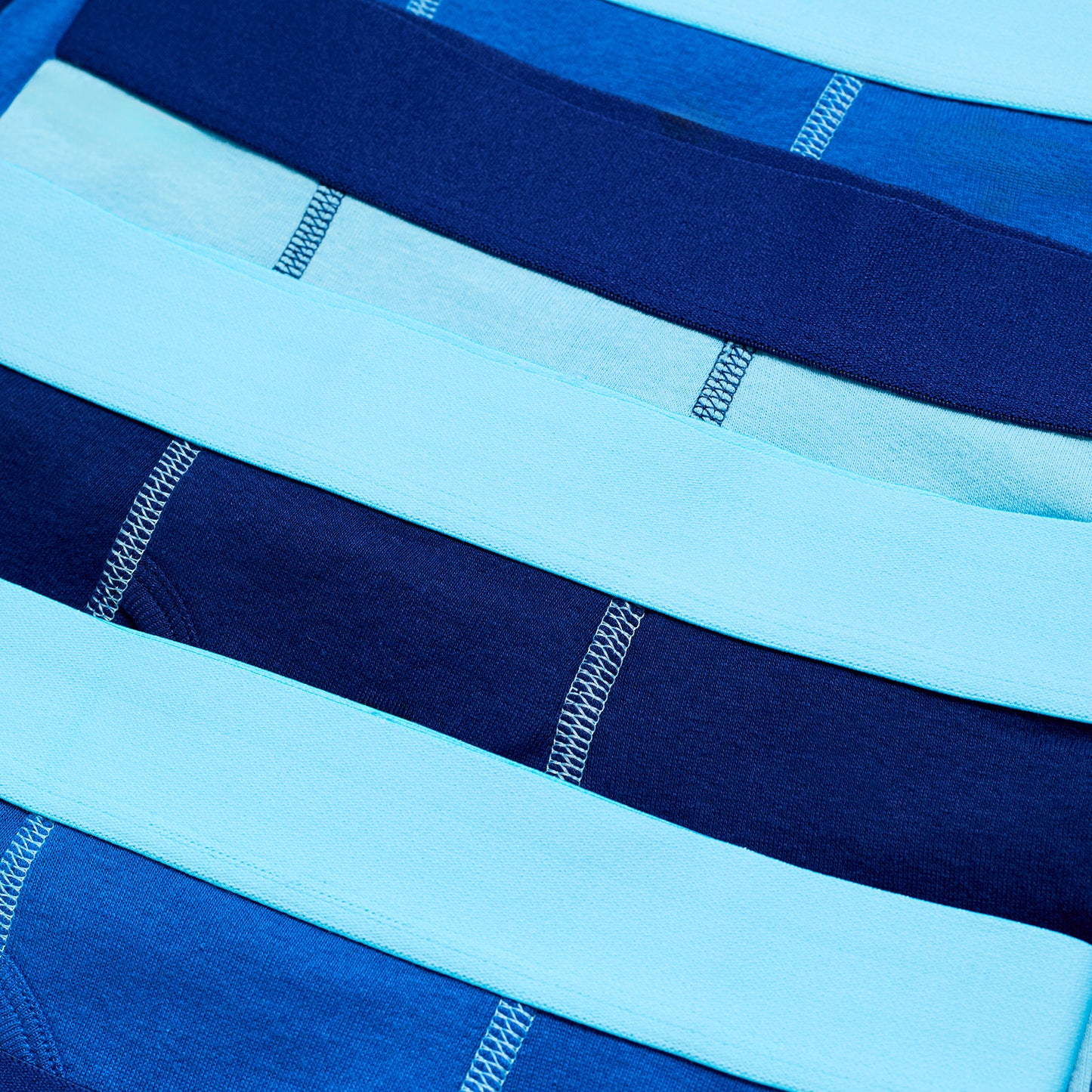The Everyday Blues Pack;@A Boys Cotton Boxer Brief Underwear 6-Pack in The Everyday Blues Pack