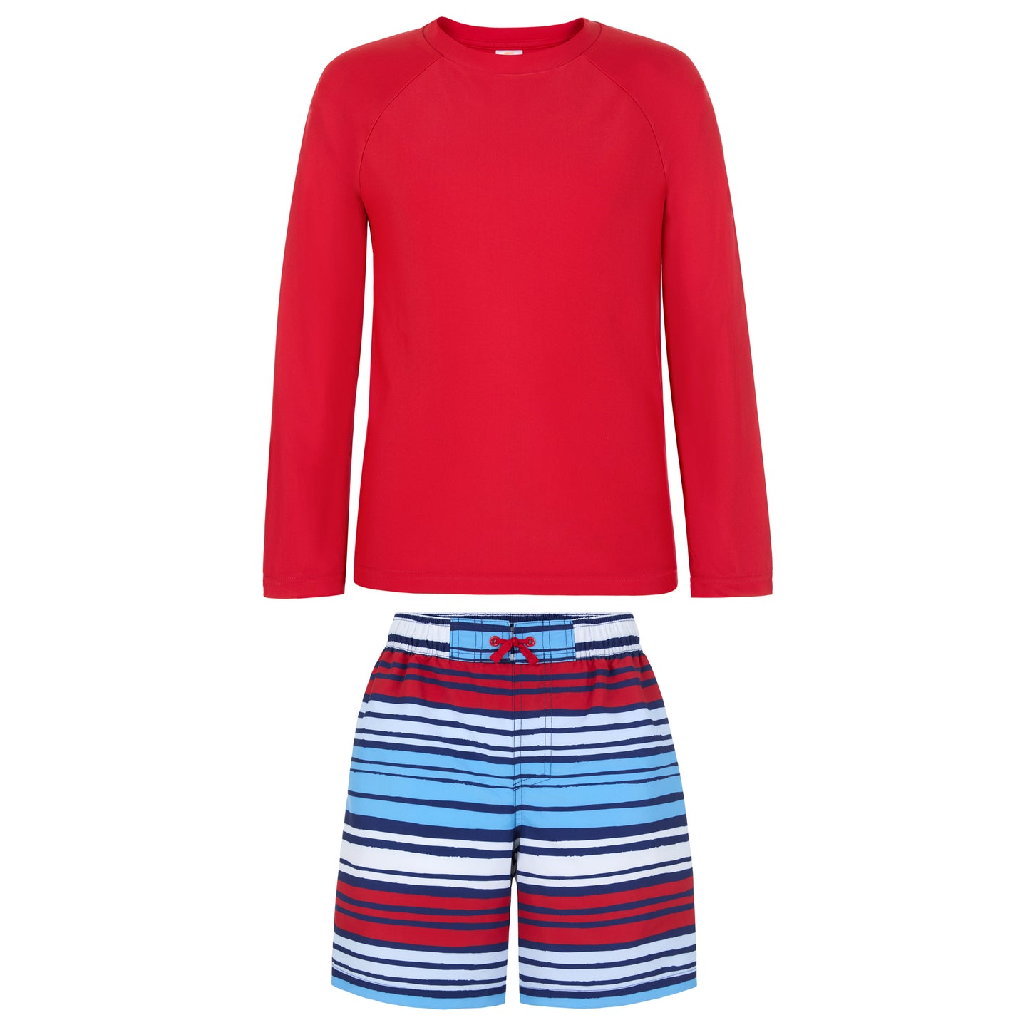 Set Sail Stripe;@A Long Sleeve Rashguard Set in Set Sail Stripe