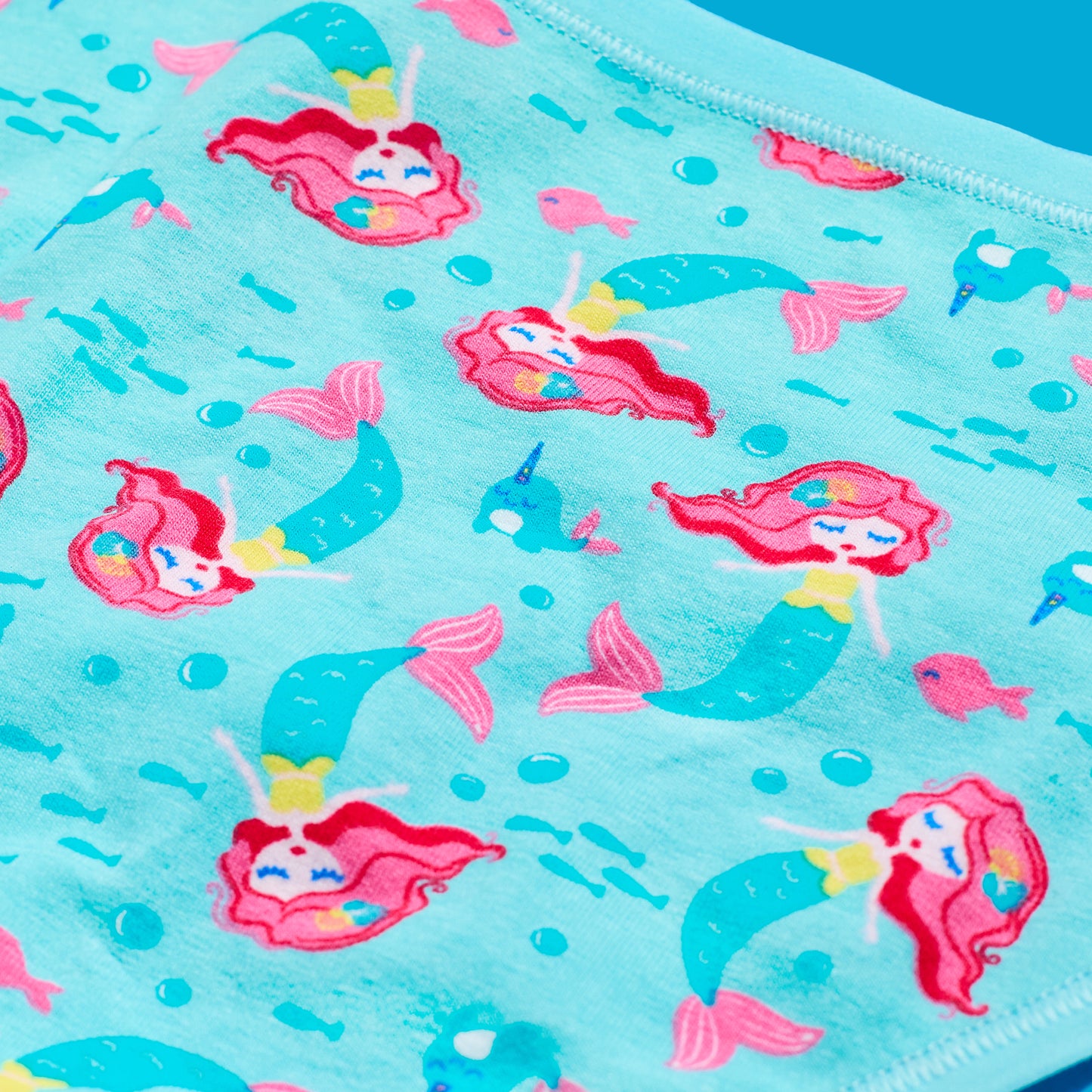 Ocean Princess Pack;@A Girls Cotton Brief Underwear 6-Pack in Ocean Princess Pack