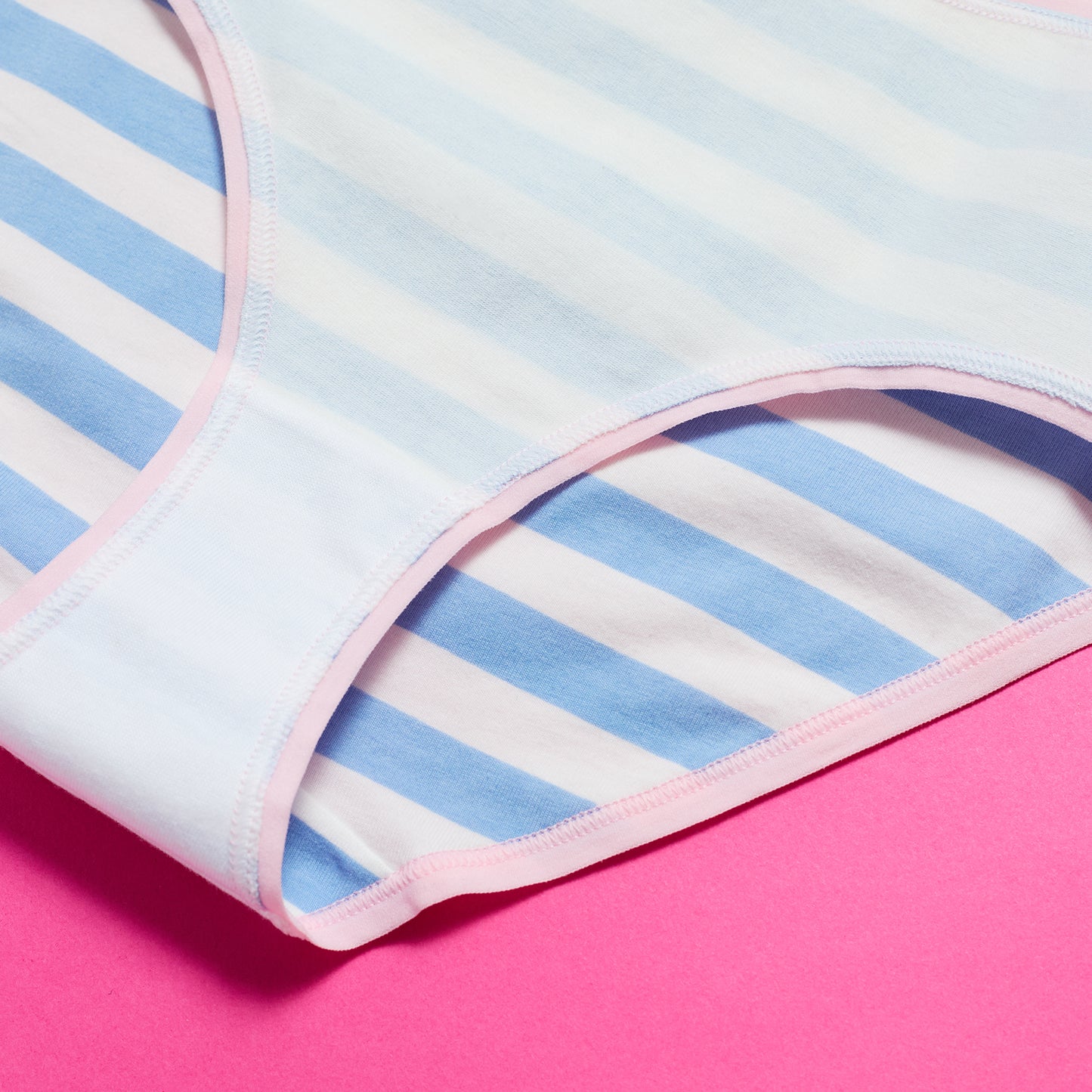 Sugar Stripe Pack;@A Girls Cotton Brief Underwear 6-Pack in Sugar Stripe Pack