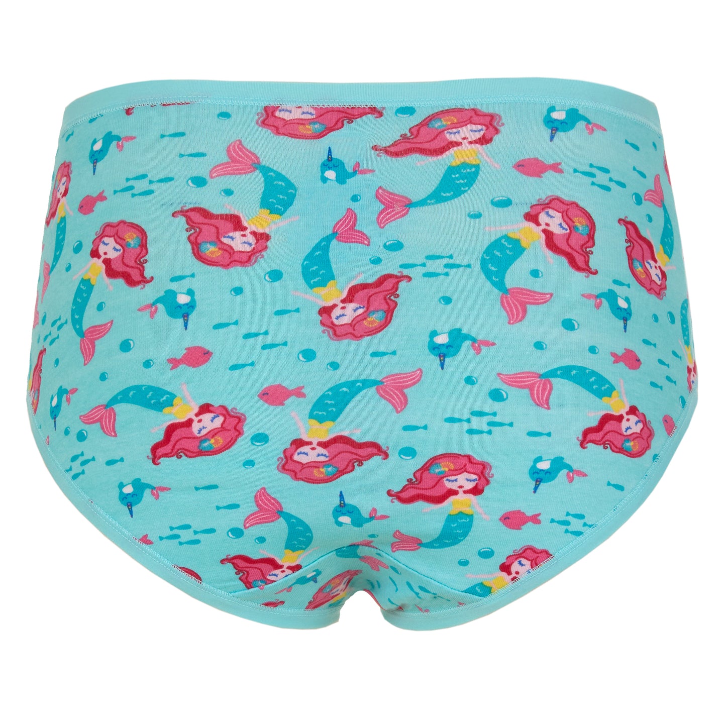 Ocean Princess Pack;@A Girls Cotton Brief Underwear 6-Pack in Ocean Princess Pack