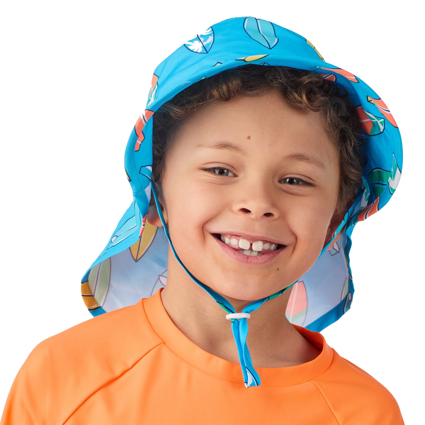 Beach Rider Blue;@A boy wearing Upf 50 Sun Hat