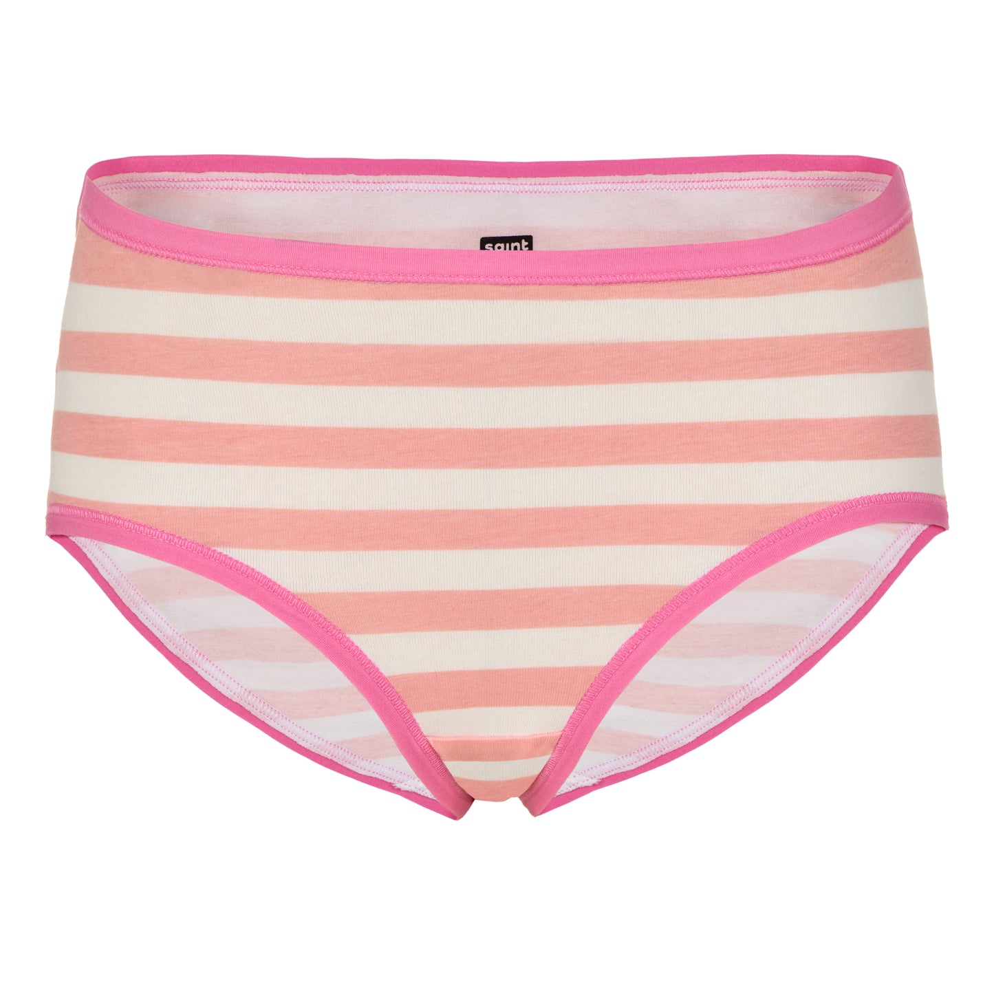 Sugar Stripe Pack;@A Girls Cotton Brief Underwear 6-Pack in Sugar Stripe Pack