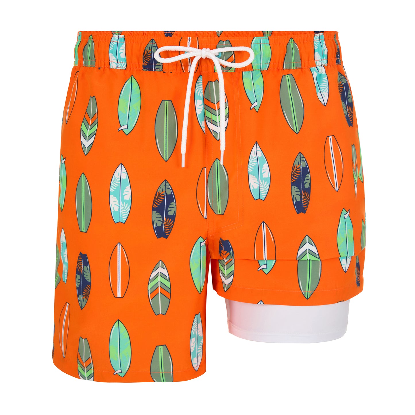 Coastal Tangerine;@A Men's Swim Trunk in Coastal Tangerine