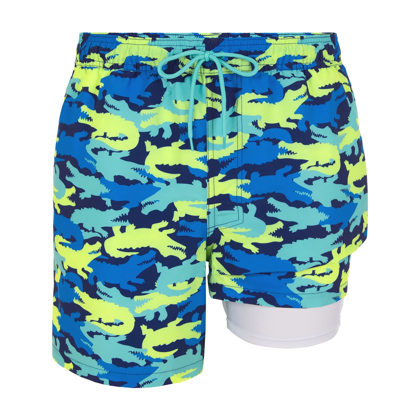 Gator Camo;@A Men's Swim Trunk in Gator Camo