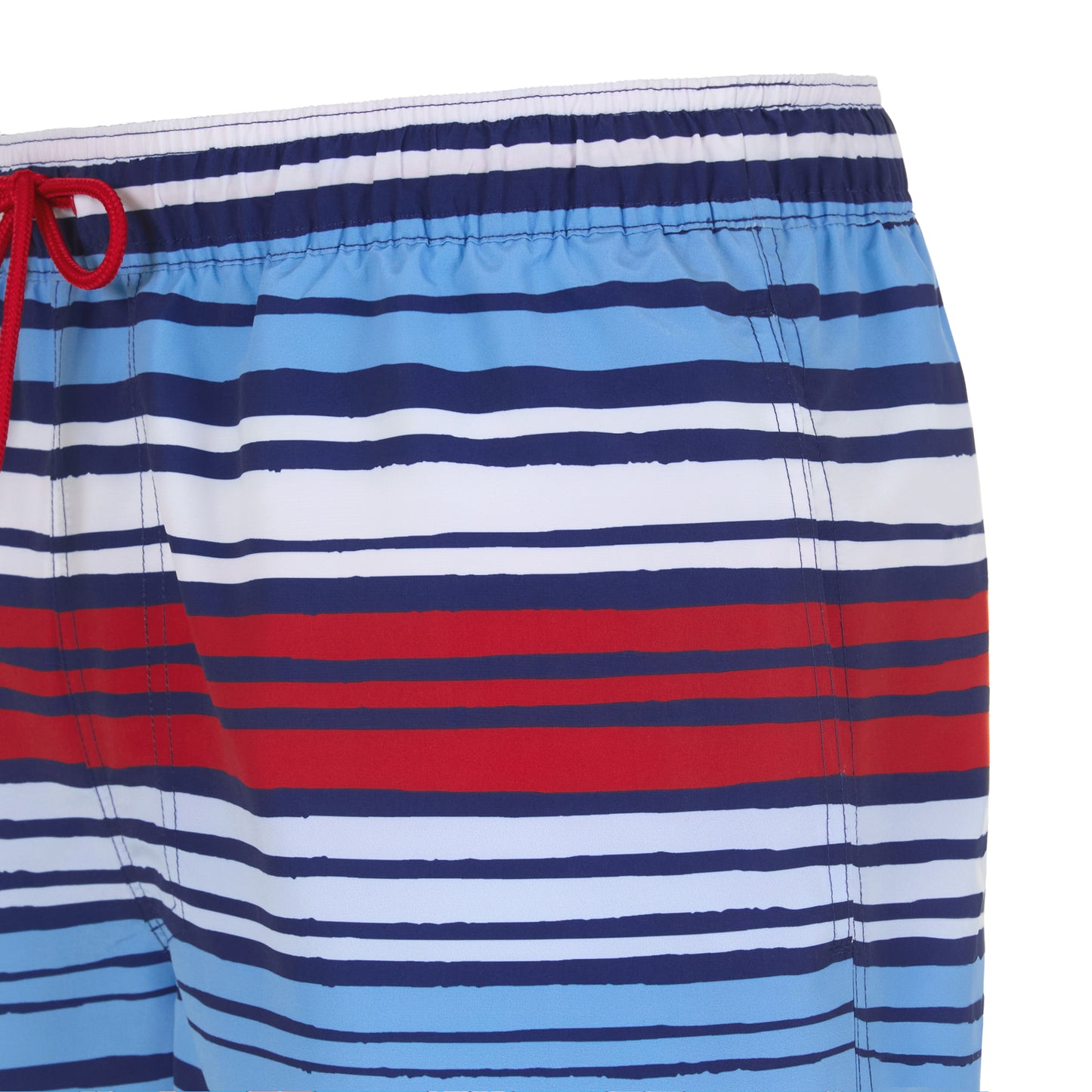 Set Sail Stripe;@A Men's Swim Trunk in Set Sail Stripe