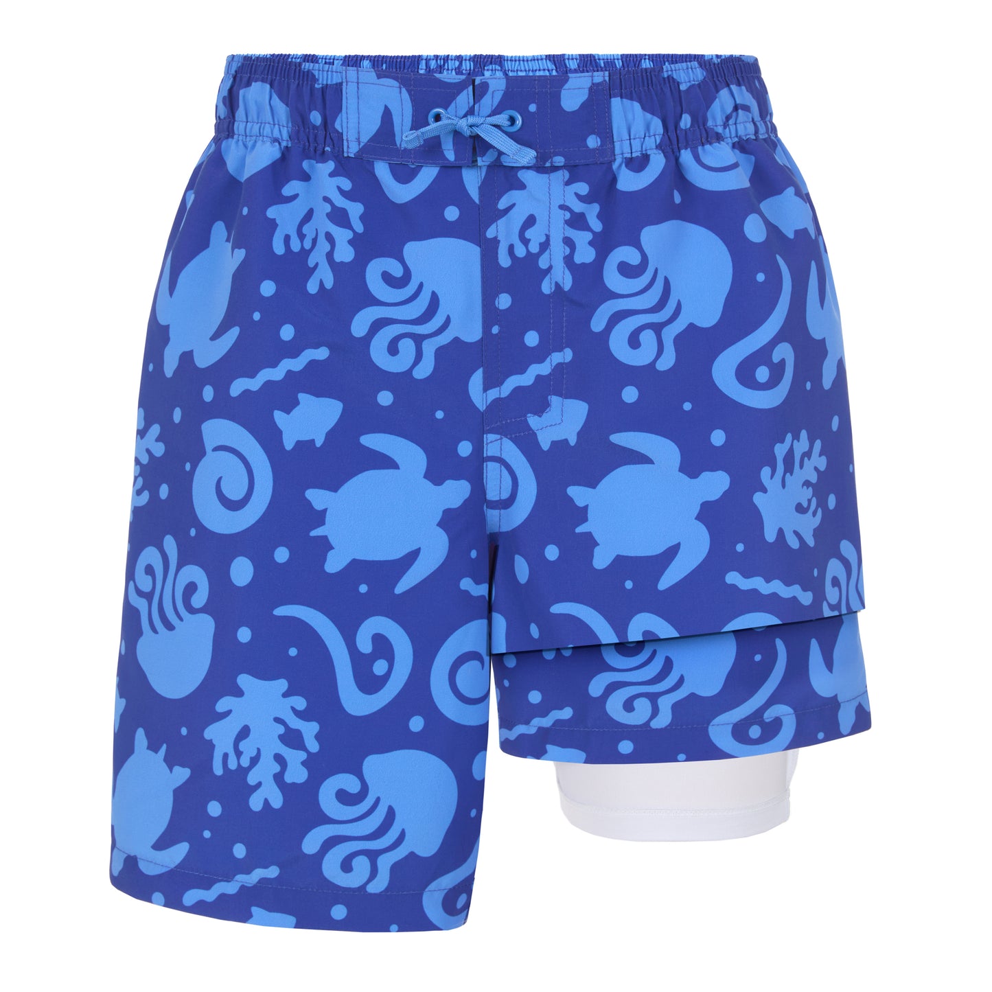 Deep Dive Navy;@A Long Sleeve Rashguard Set in Deep Dive Navy