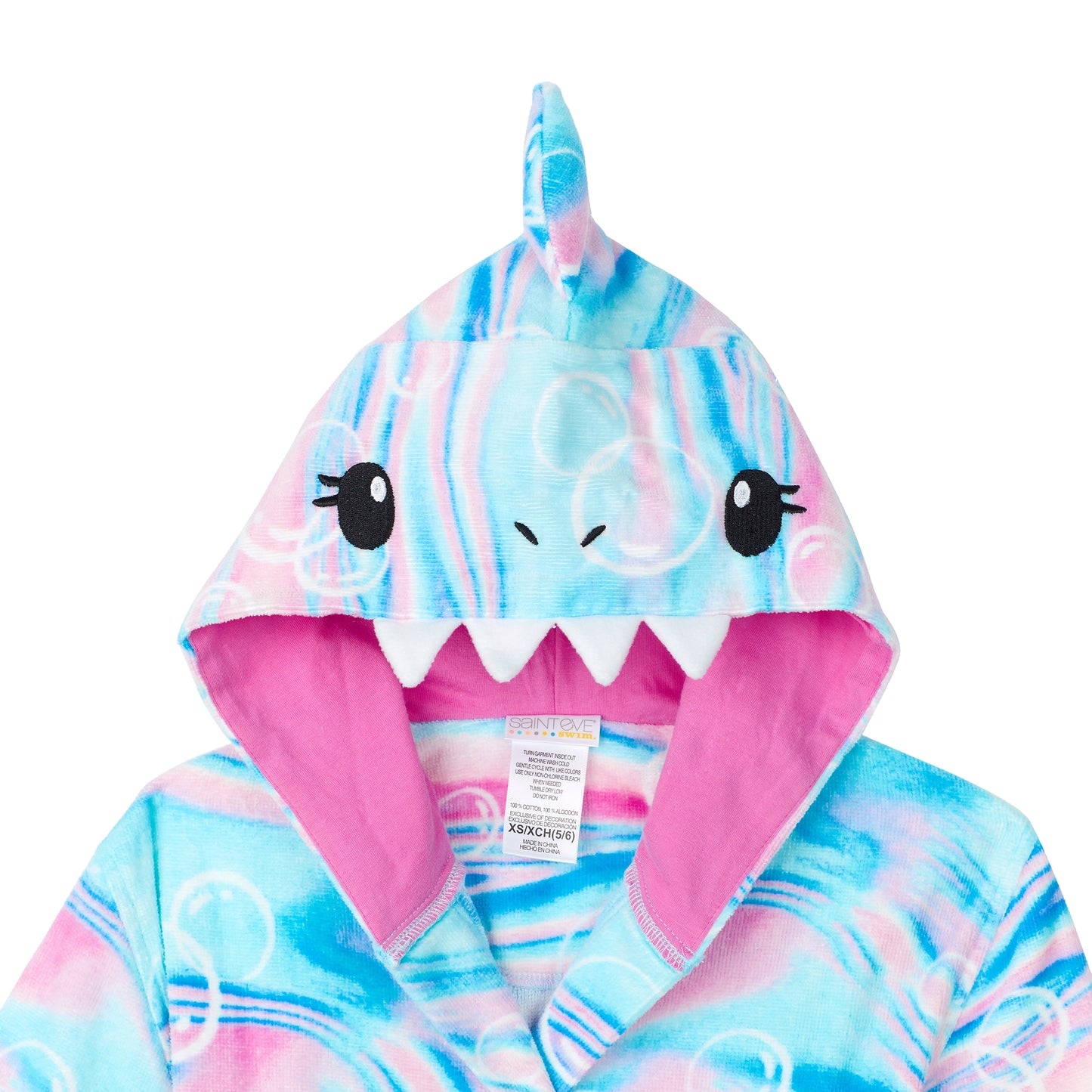 Girls 3D Character Hood Cotton Terry Cover Up