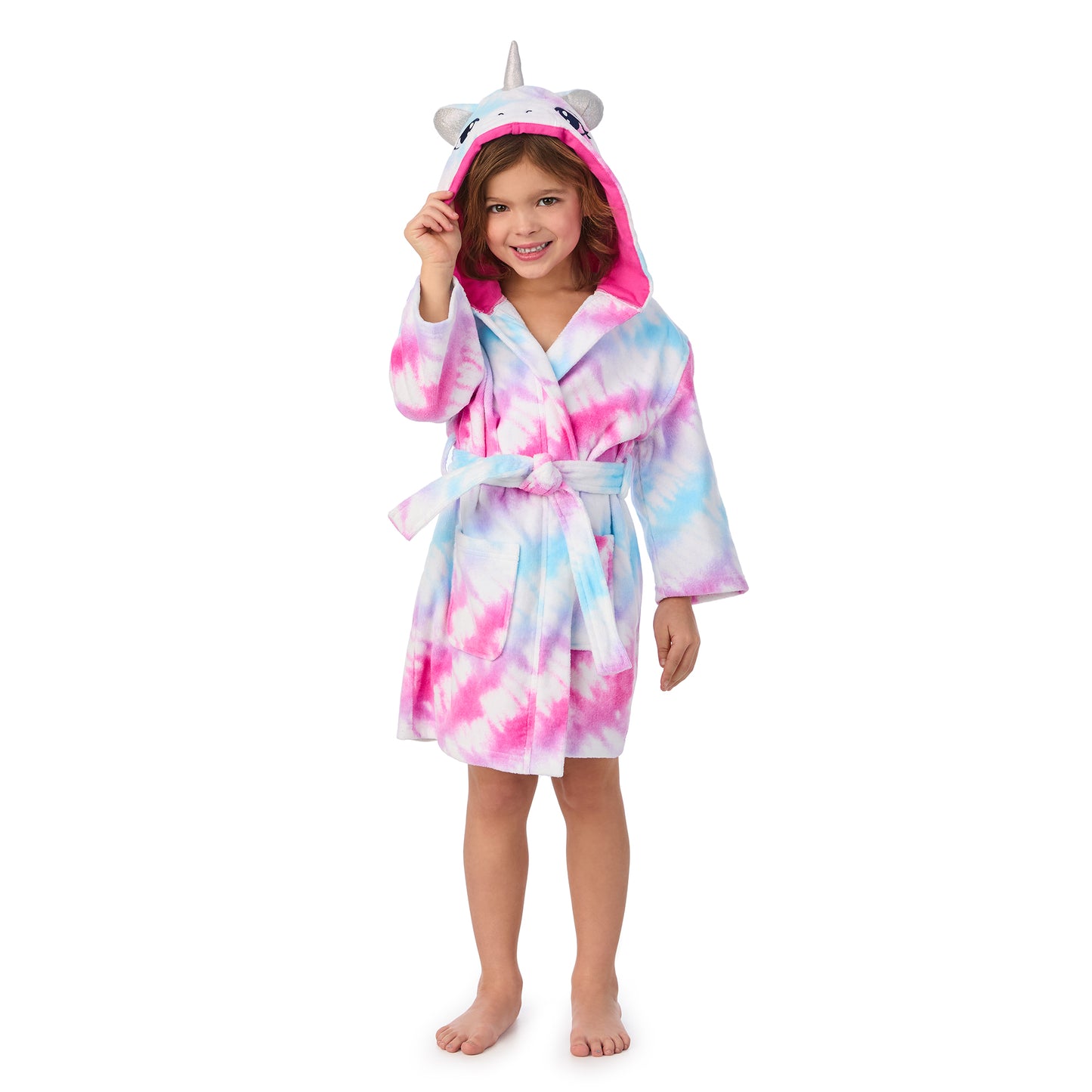 Girls 3D Character Hood Cotton Terry Cover Up
