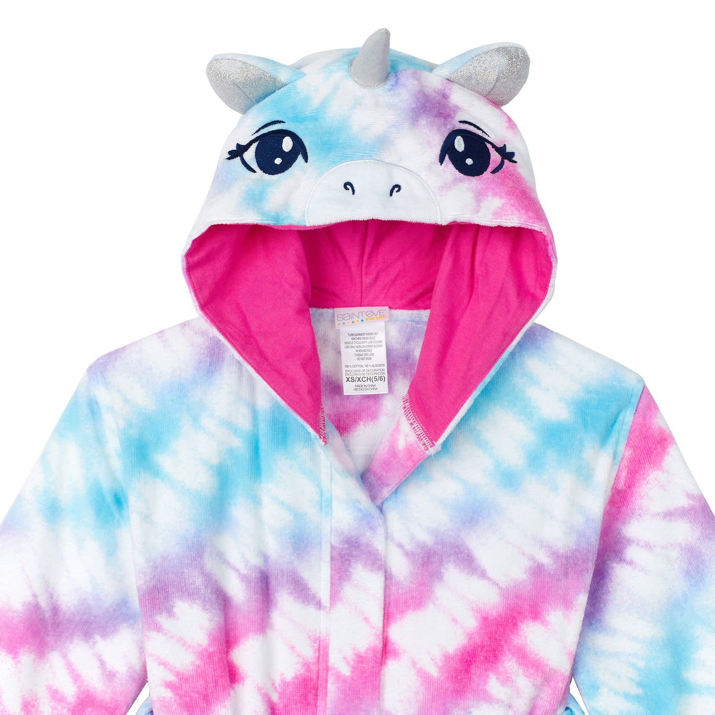 Girls 3D Character Hood Cotton Terry Cover Up