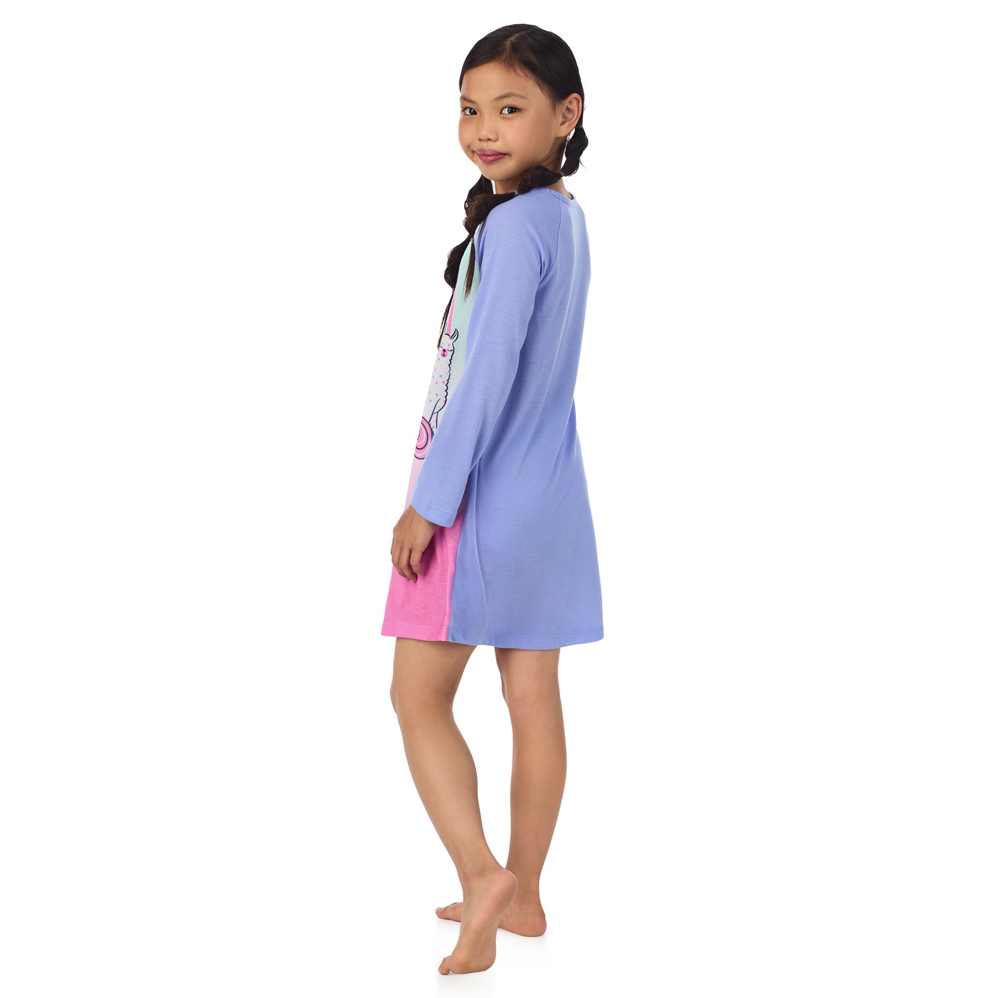 Weekend Friends;@A girl wearing 2 Pack Long Sleeve Nightgowns