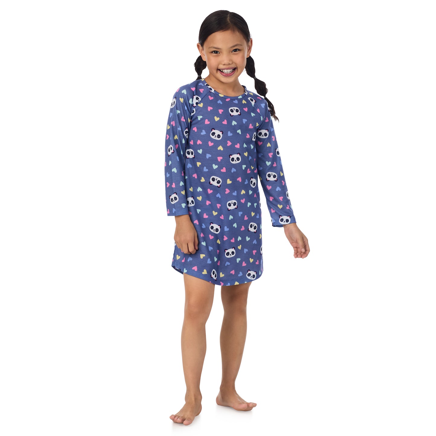 Weekend Friends;@A girl wearing 2 Pack Long Sleeve Nightgowns