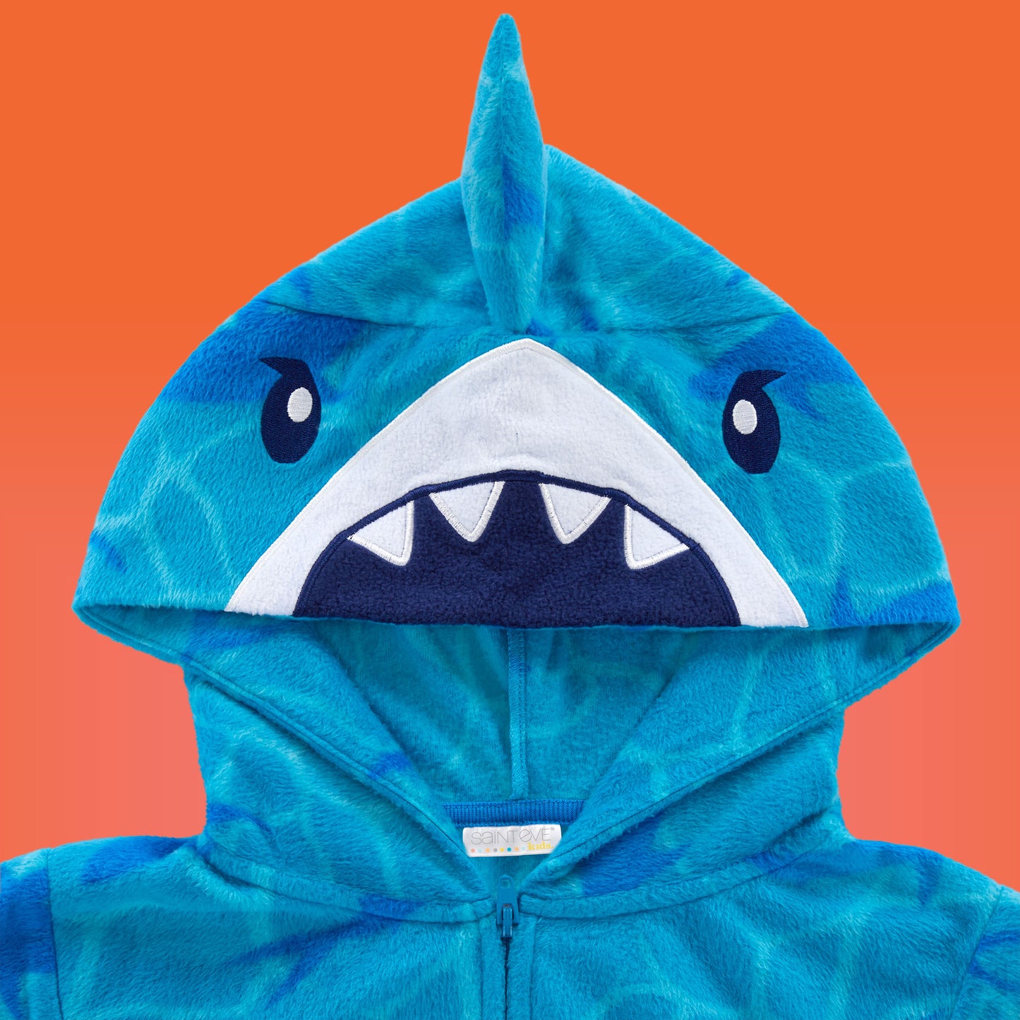 Shark;@A Fleece Hooded Animal Onesie
