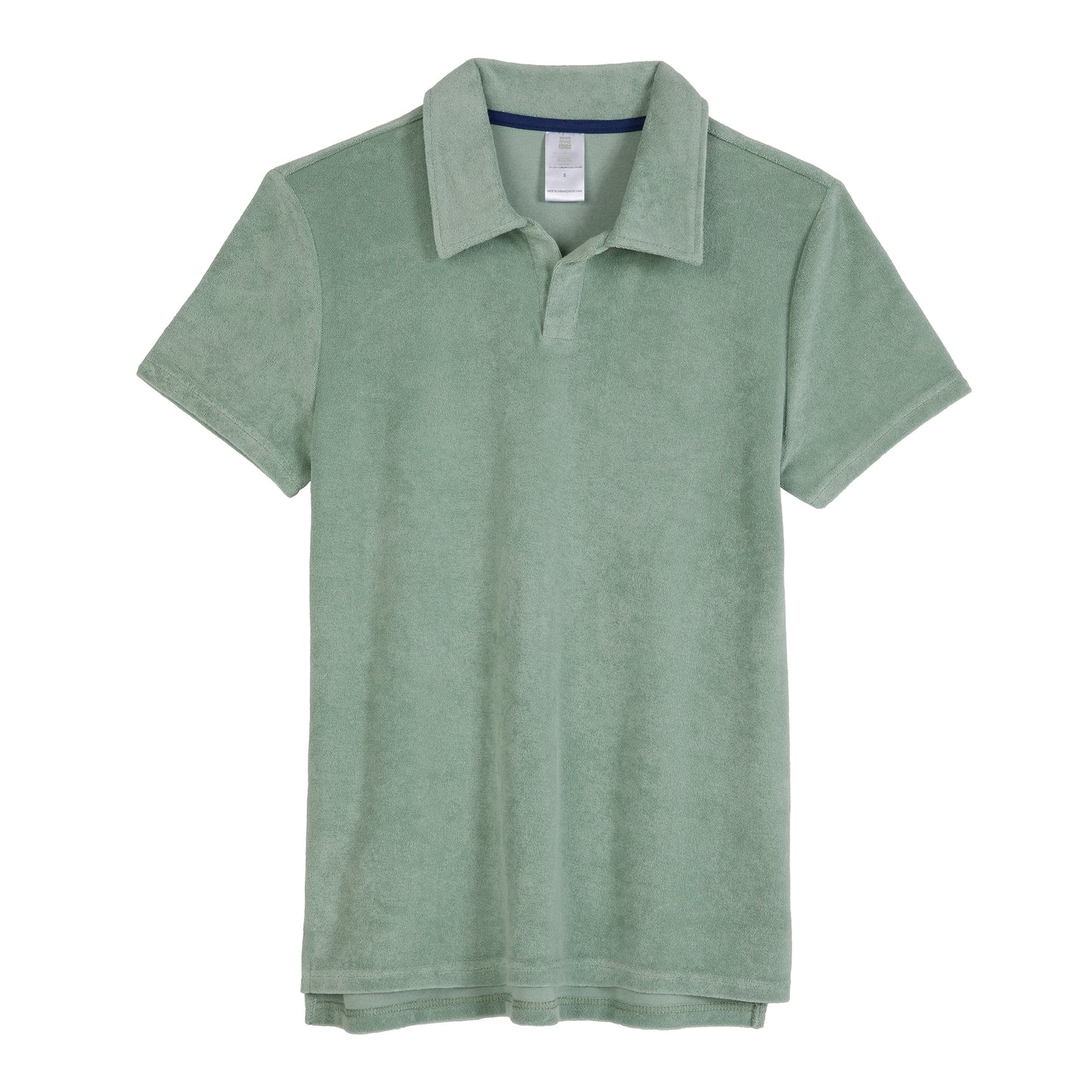 Savannah Moss;@A Men's Terry Polo Short Set in Savannah Moss