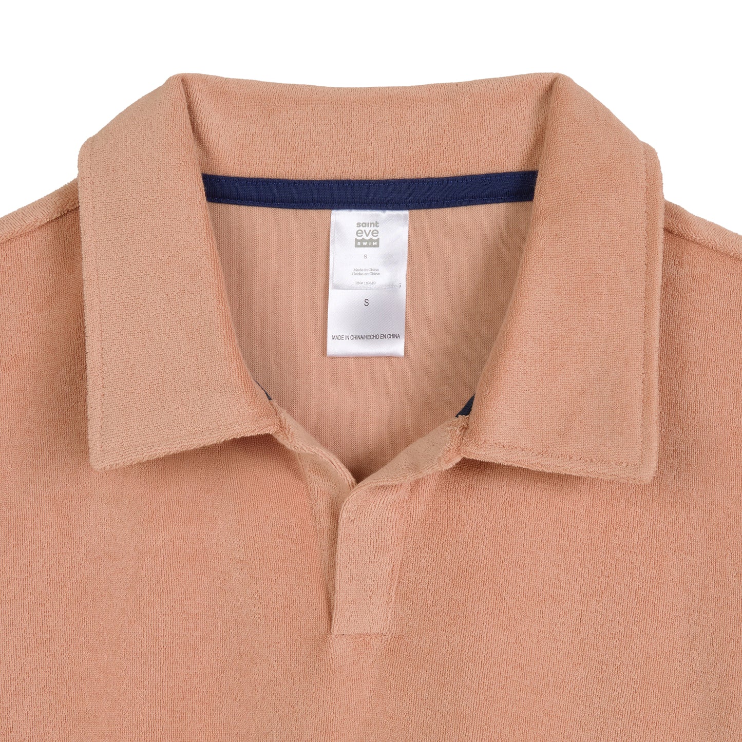 Georgia Peach;@A Men's Terry Polo Short Set in Georgia Peach