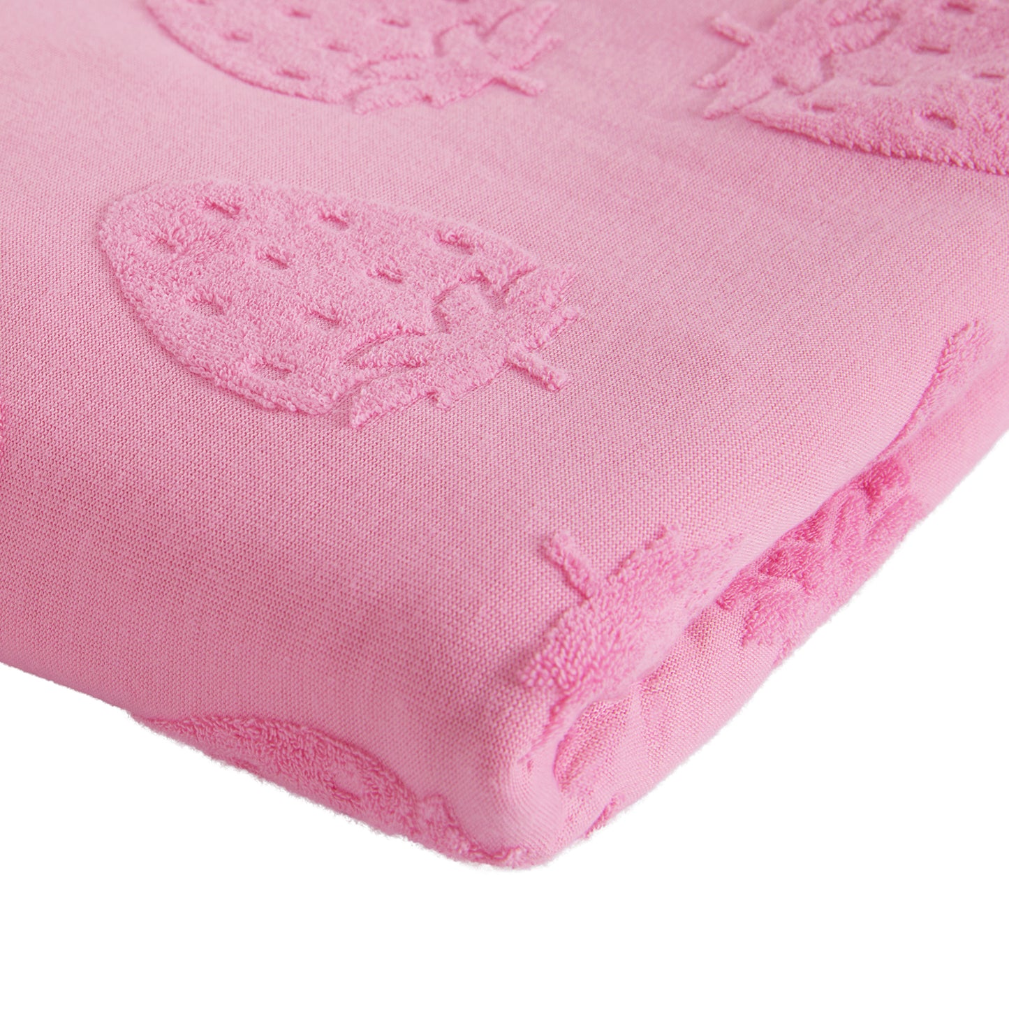 Strawberry Fields Pink;@A Hooded Terry Cover Up Dress in Strawberry Fields Pink