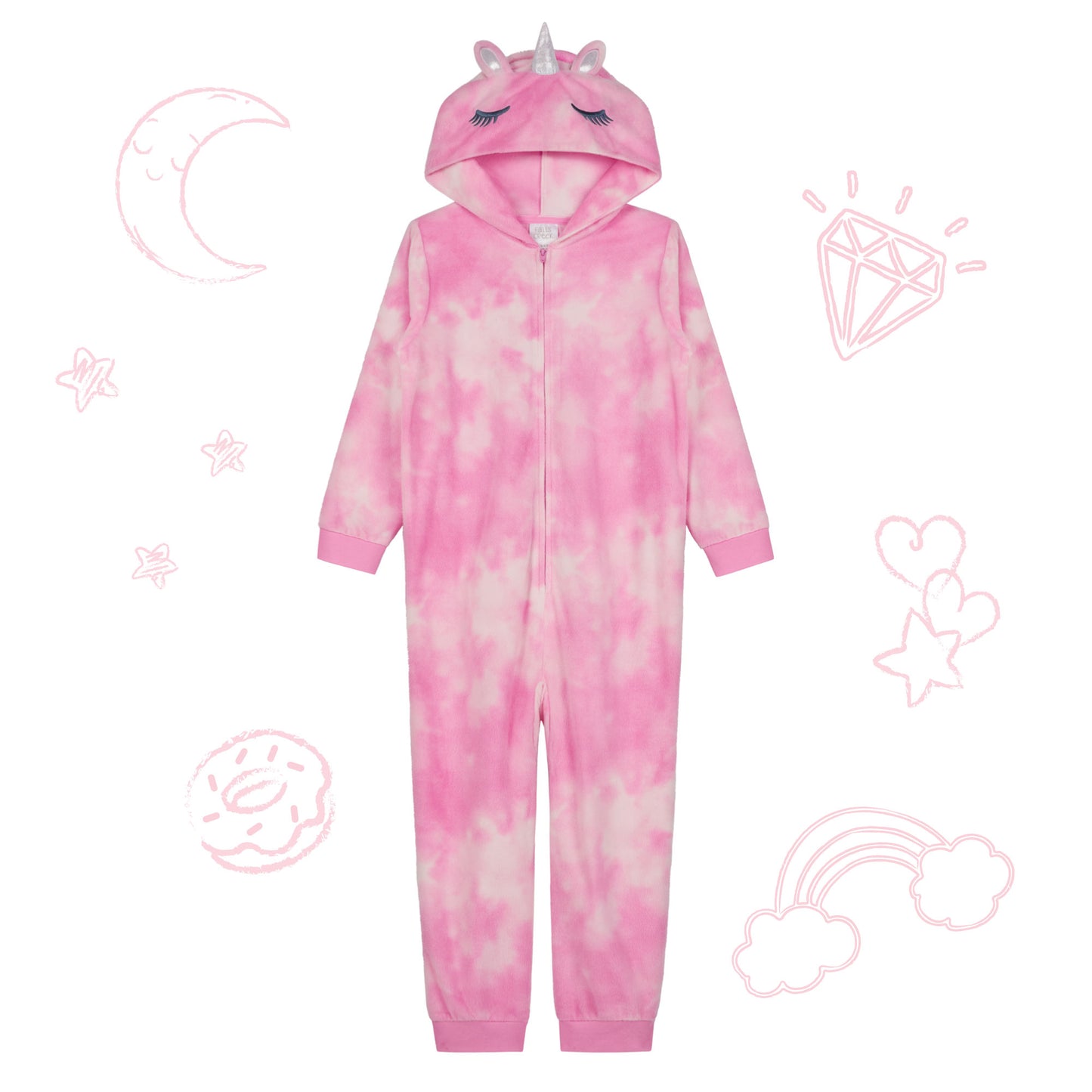 Boys' Fleece Hooded Animal Onesie