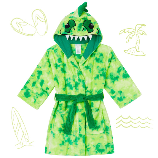 Boys 3D Character Hood Cotton Terry Cover Up