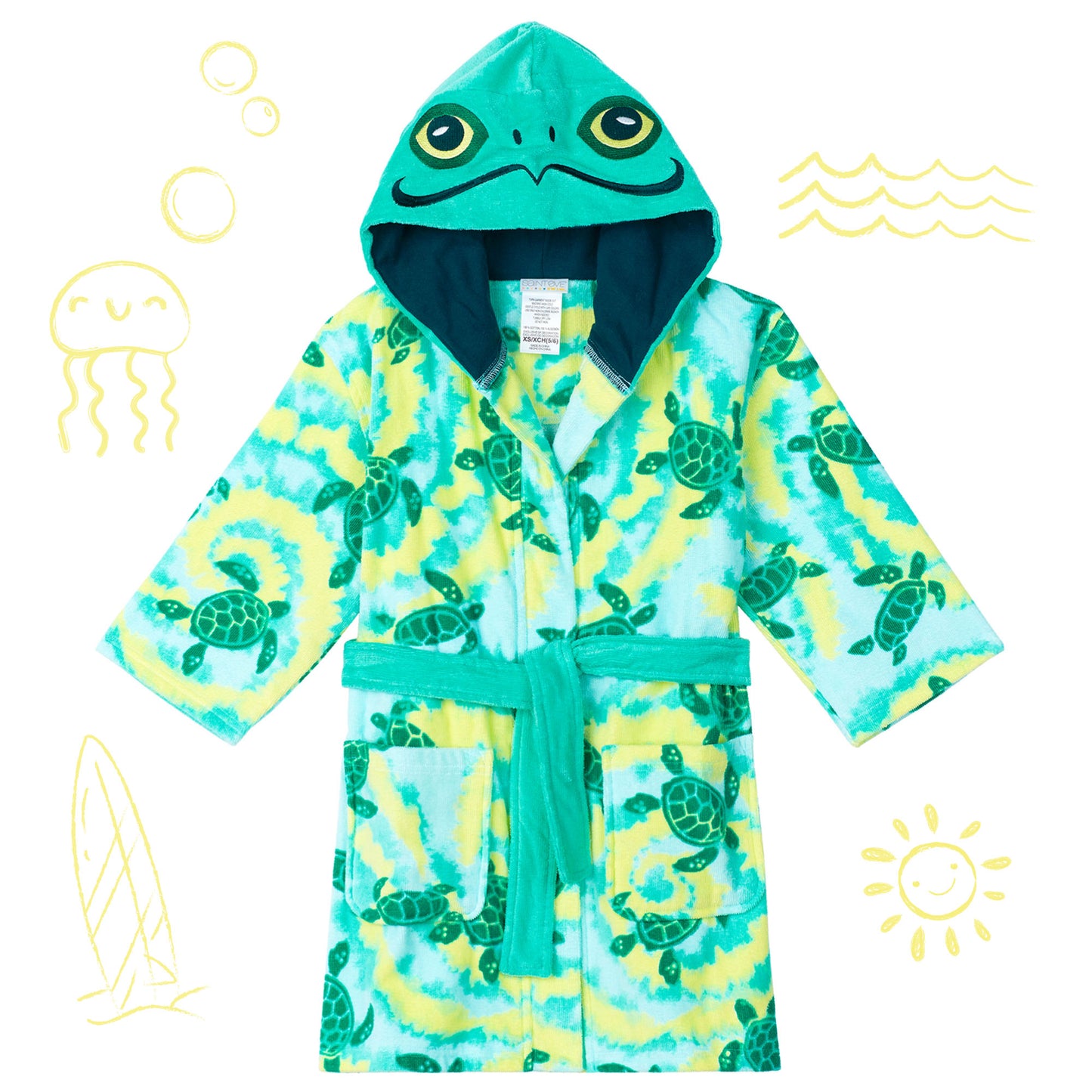 Boys' 3D Character Hood Cotton Terry Cover Up
