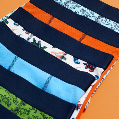 Chomp Squad Pack;@A Boys Cotton Boxer Brief Underwear 6-Pack in Chomp Squad Pack
