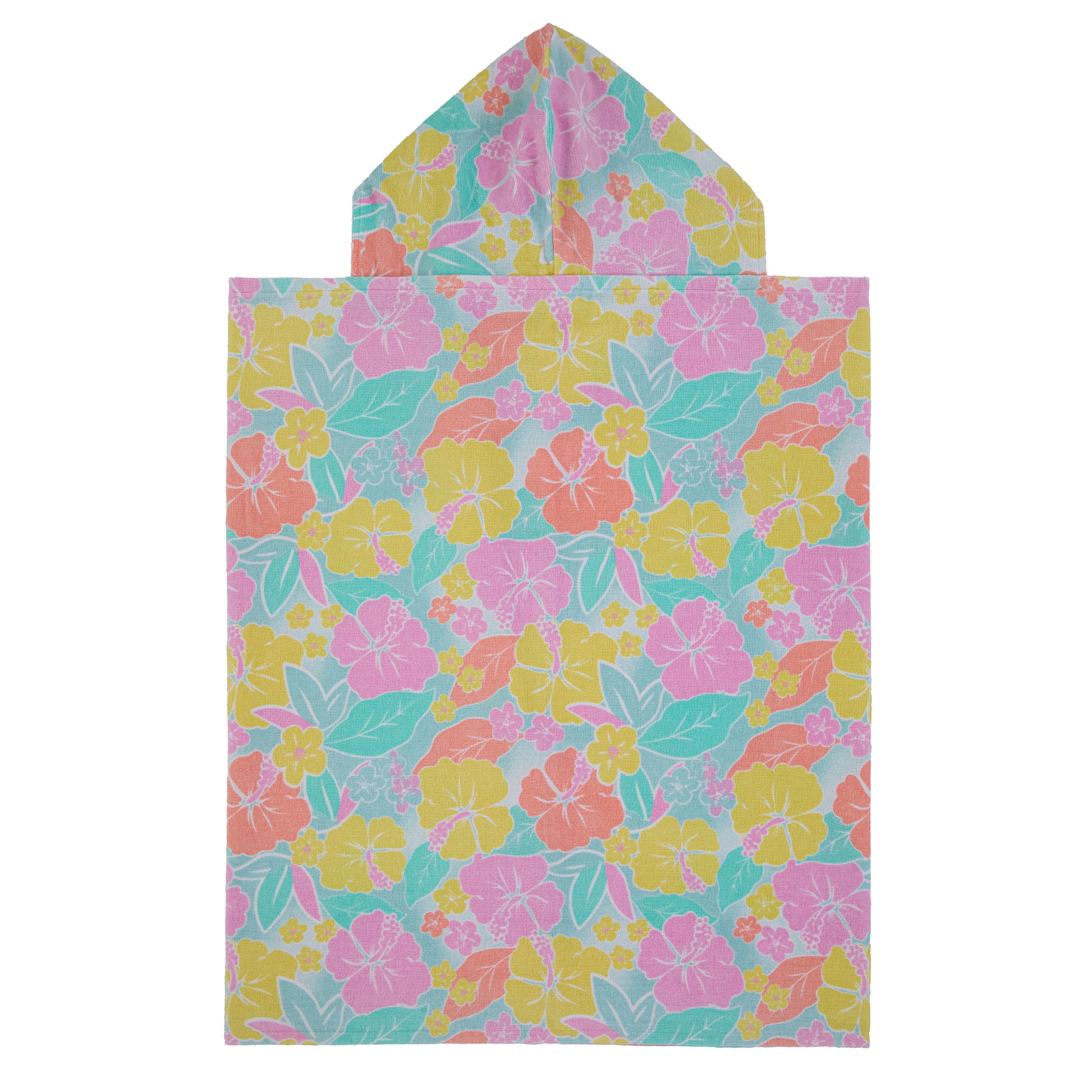 Tutti Frutti Flamingo;@A Character Hooded Towels in Tutti Frutti Flamingo
