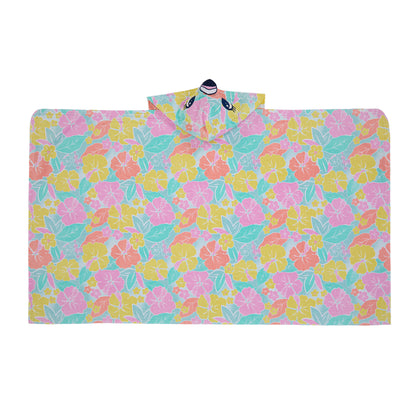 Tutti Frutti Flamingo;@A Character Hooded Towels in Tutti Frutti Flamingo
