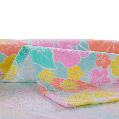 Tutti Frutti Flamingo;@A Character Hooded Towels in Tutti Frutti Flamingo
