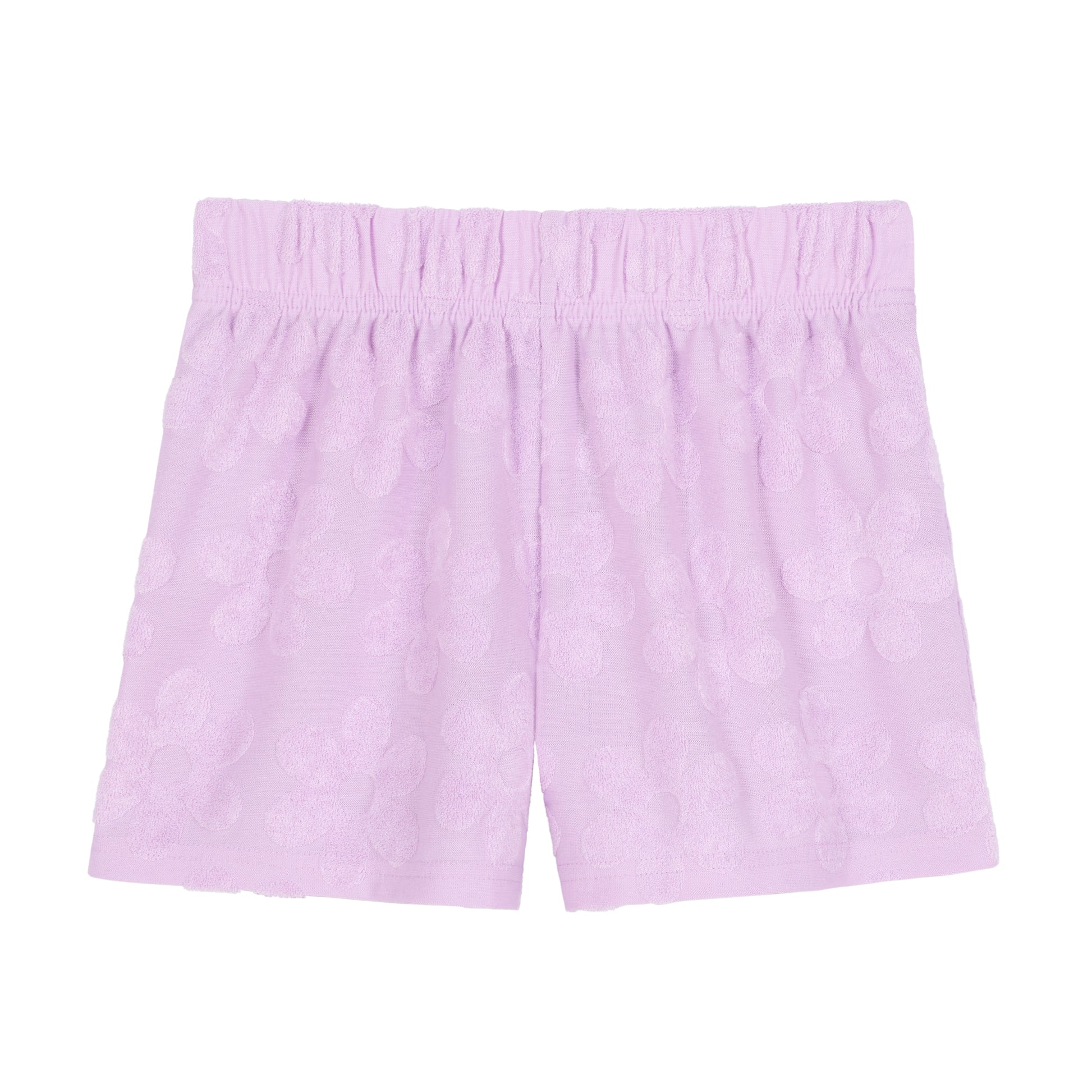 Petal Pop Lavender;@A Girls' Terry Short Set in Petal Pop Lavender
