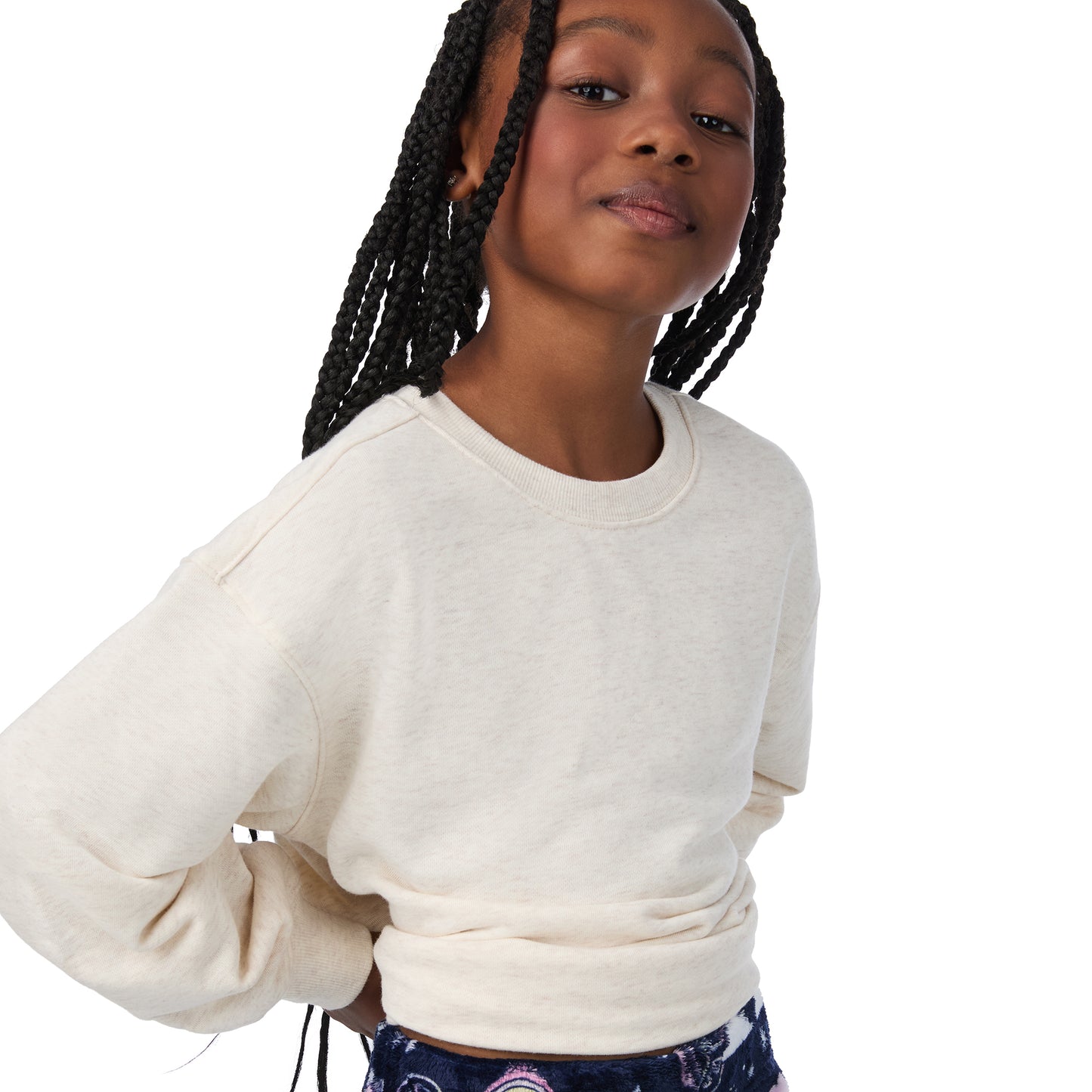 Dreamscape Lilac;@A girl wearing 2 Pack Fuzzy Pj Pants