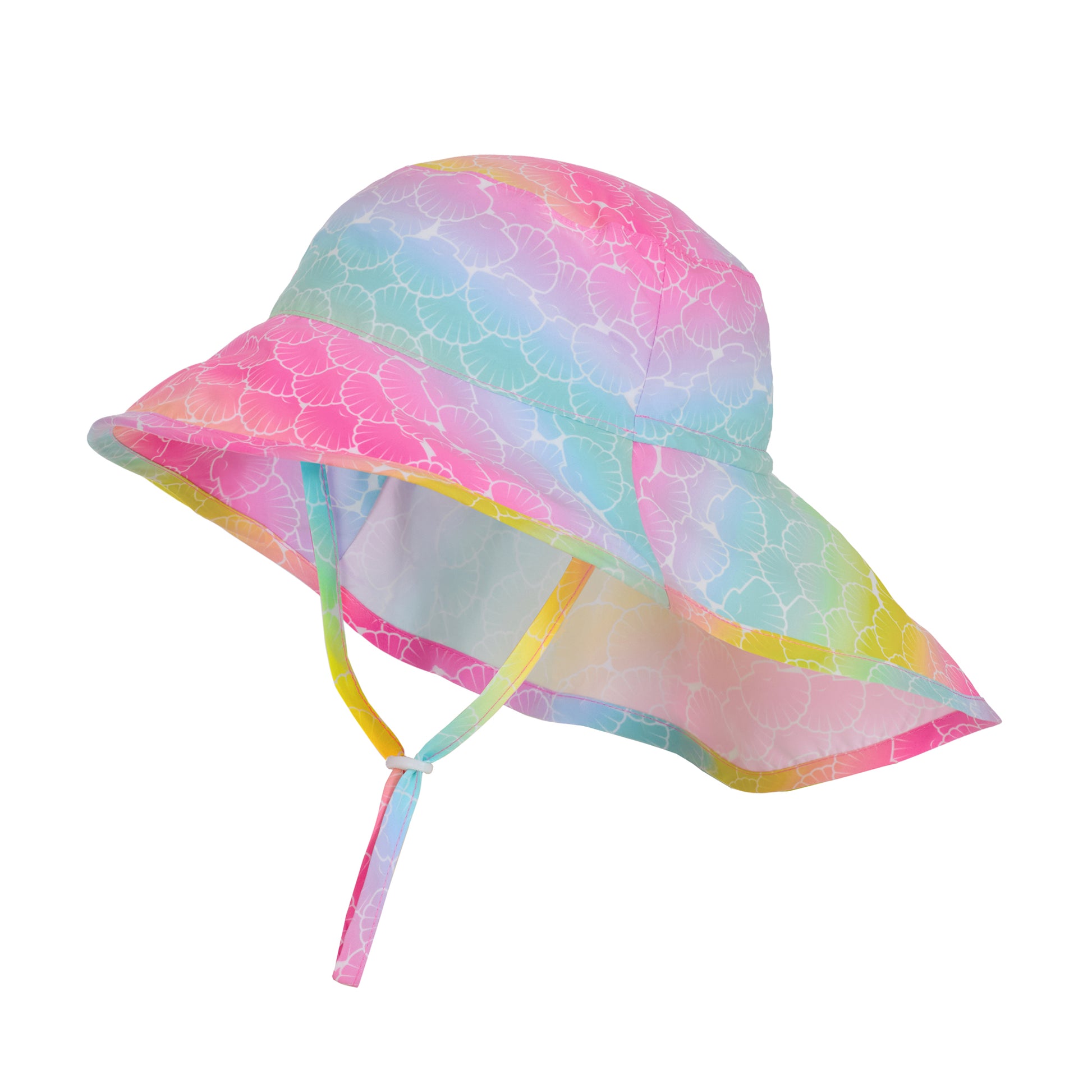 Rainbow Seashells;@A UPF 50 Sun Hat in Rainbow Seashells
