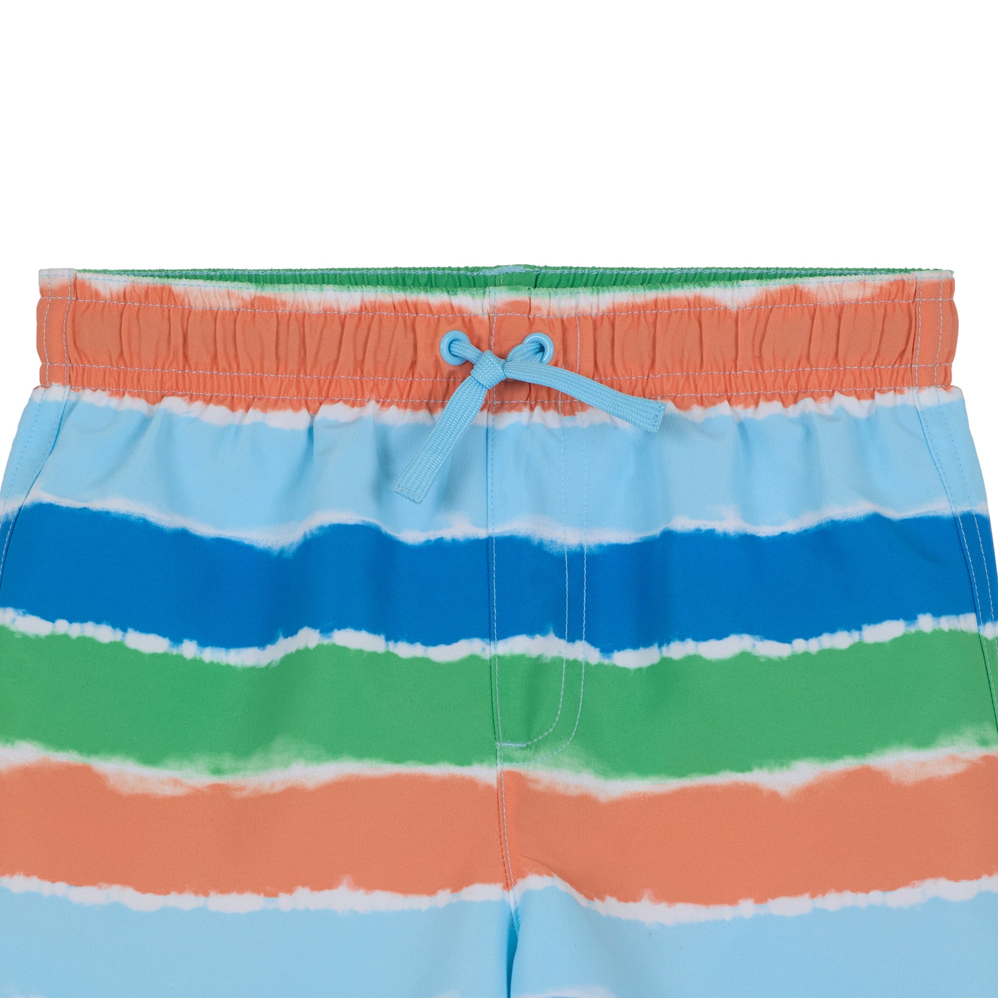 Ride the Wild Stripe;@A Boys' Short Sleeve Rashguard Set in Ride the Wild Stripe
