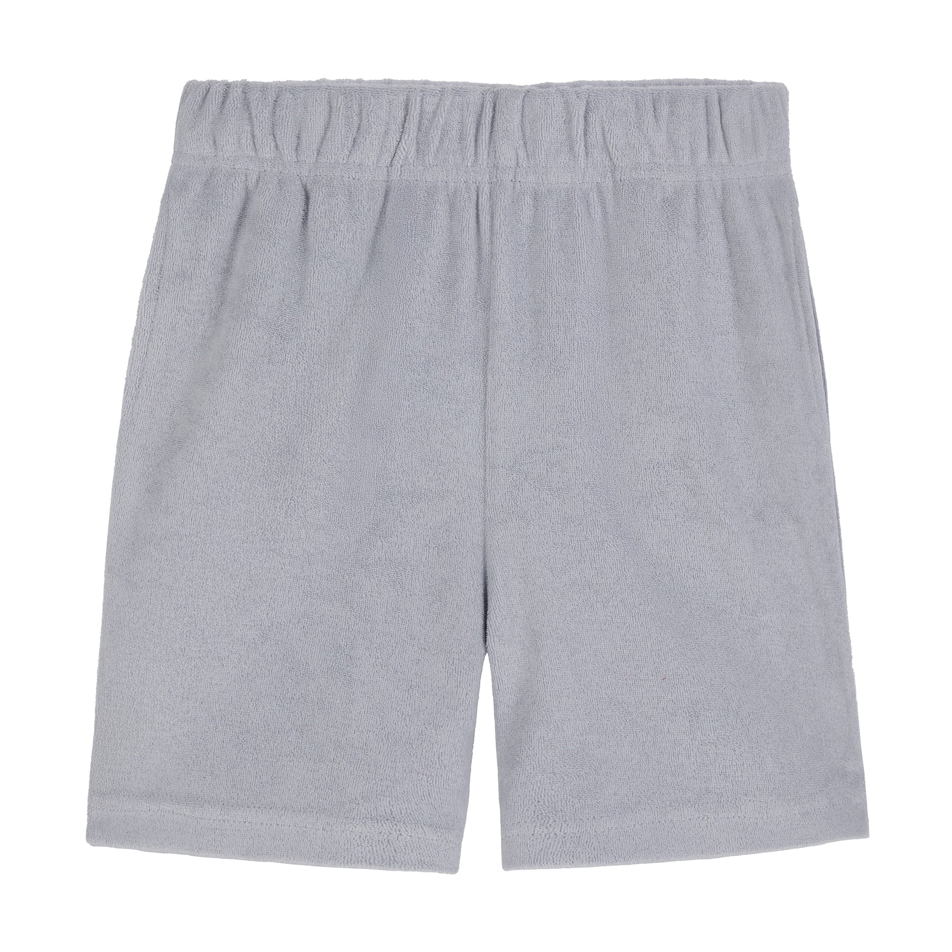 Stone Harbor Grey;@A Boys' Terry Polo Short Set in Stone Harbor Grey
