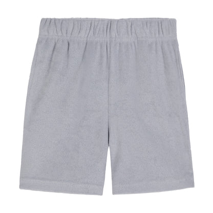 Stone Harbor Grey;@A Boys' Terry Polo Short Set in Stone Harbor Grey
