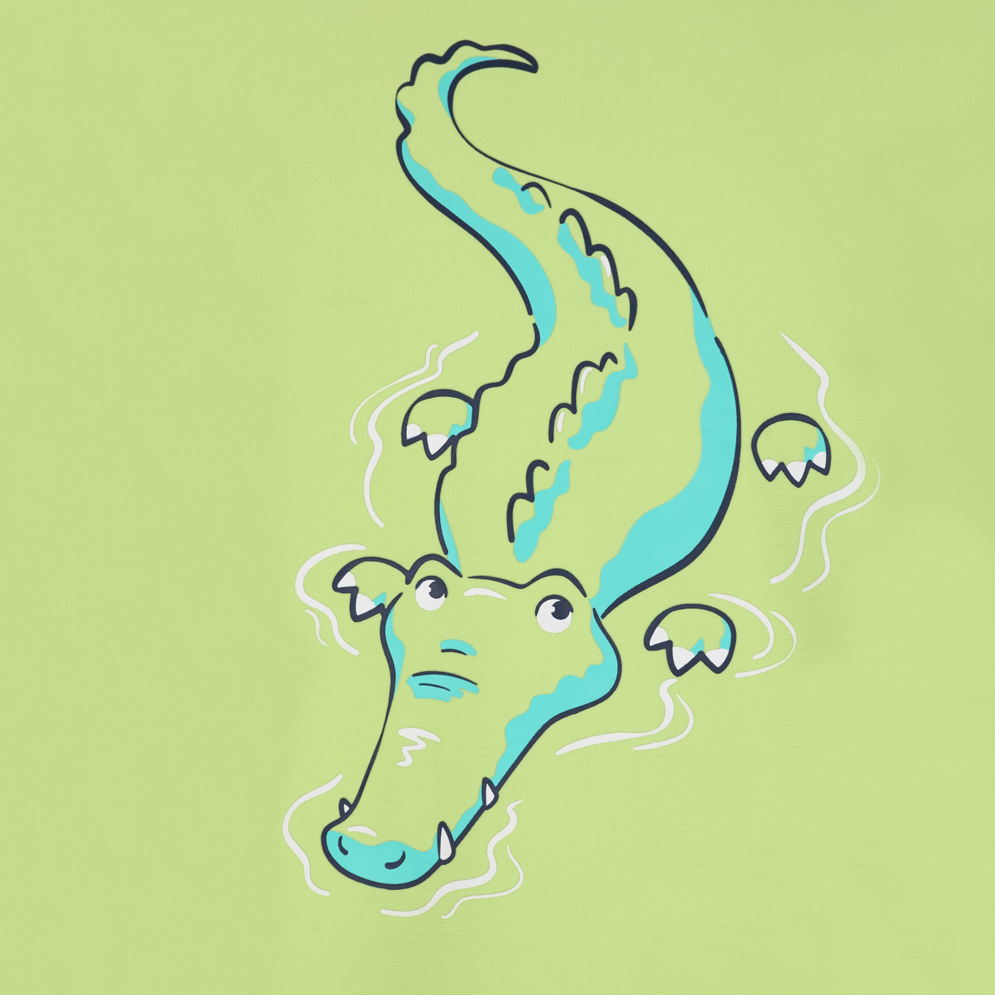 Gator Splash Camo;@A Boys' Short Sleeve Rashguard Set in Gator Splash Camo
