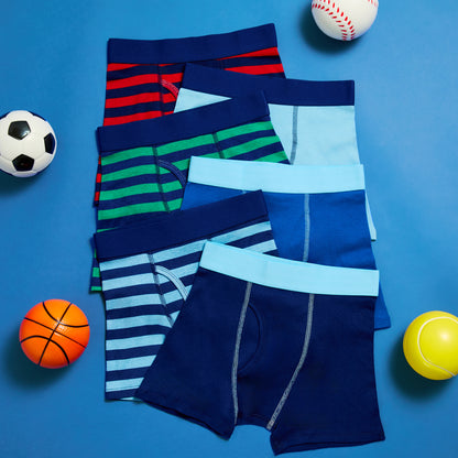 Sport Mode Pack;@A Boys Cotton Boxer Brief Underwear 6-Pack in Sport Mode Pack
