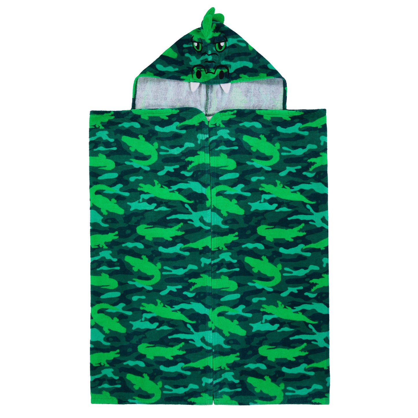 Gator Grove Green;@A Character Hooded Towels in Gator Grove Green

