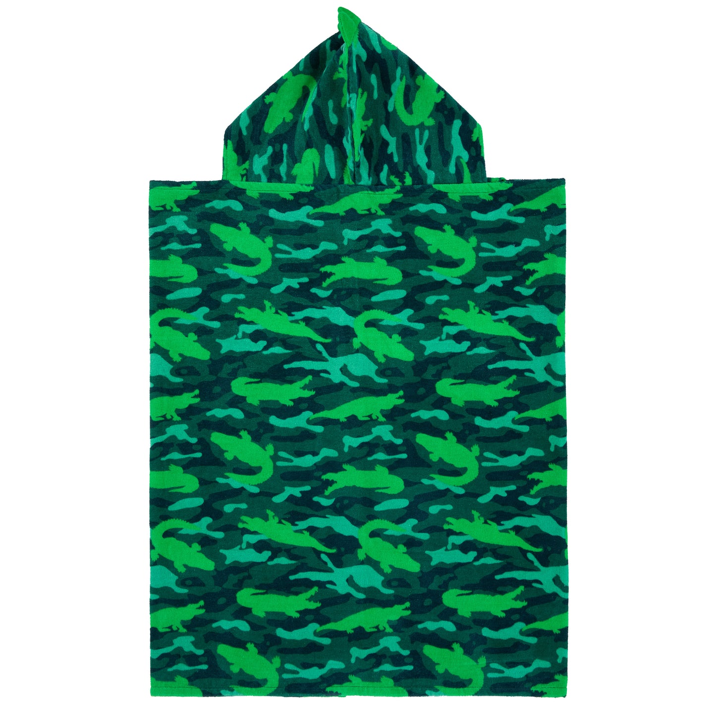 Gator Grove Green;@A Character Hooded Towels in Gator Grove Green
