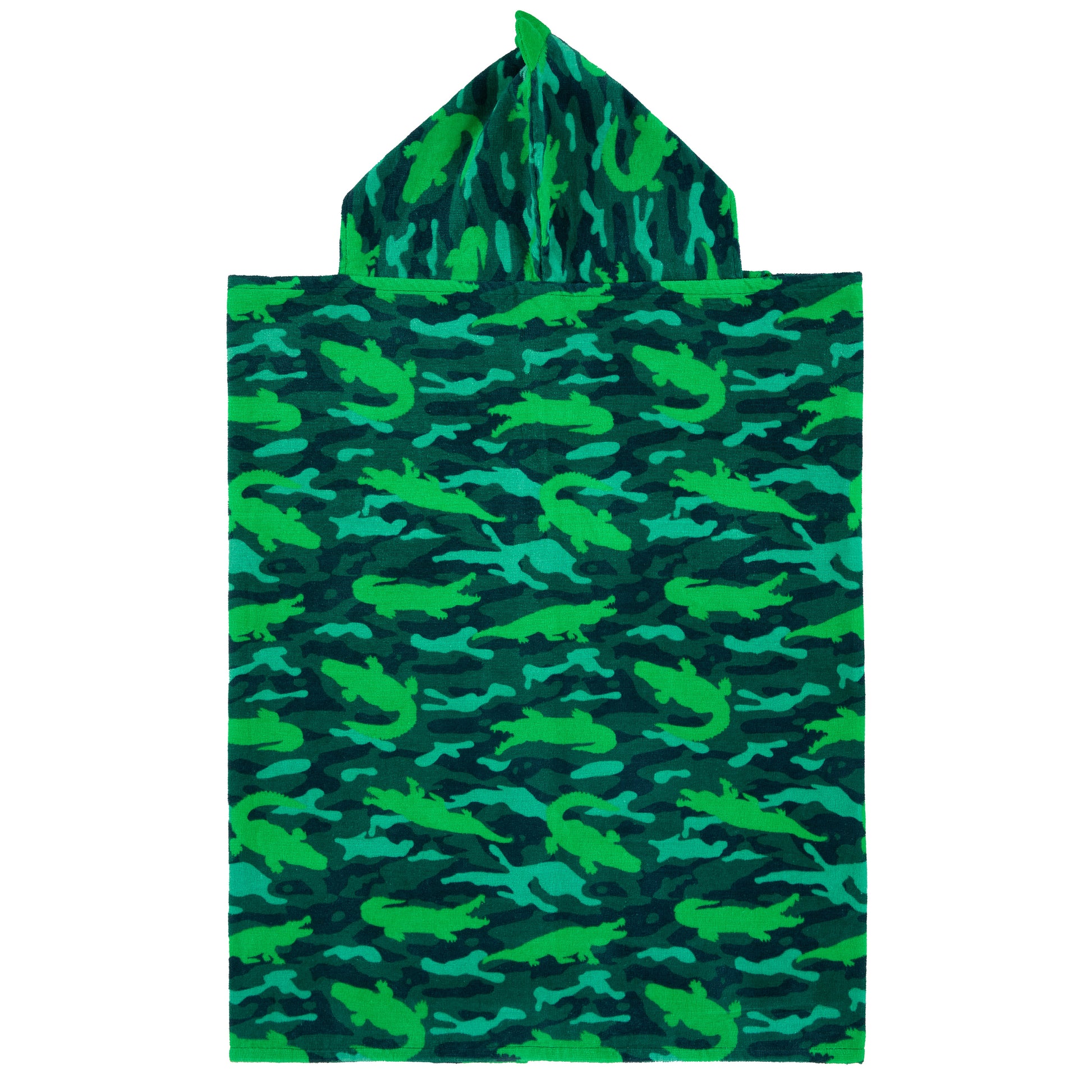 Gator Grove Green;@A Character Hooded Towels in Gator Grove Green
