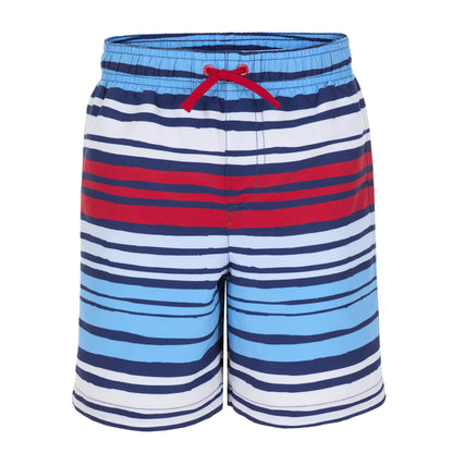 Set Sail Stripe;@A Boys' Short Sleeve Rashguard Set in Set Sail Stripe
