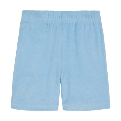 Malibu Tide;@A Boys' Terry Polo Short Set in Malibu Tide
